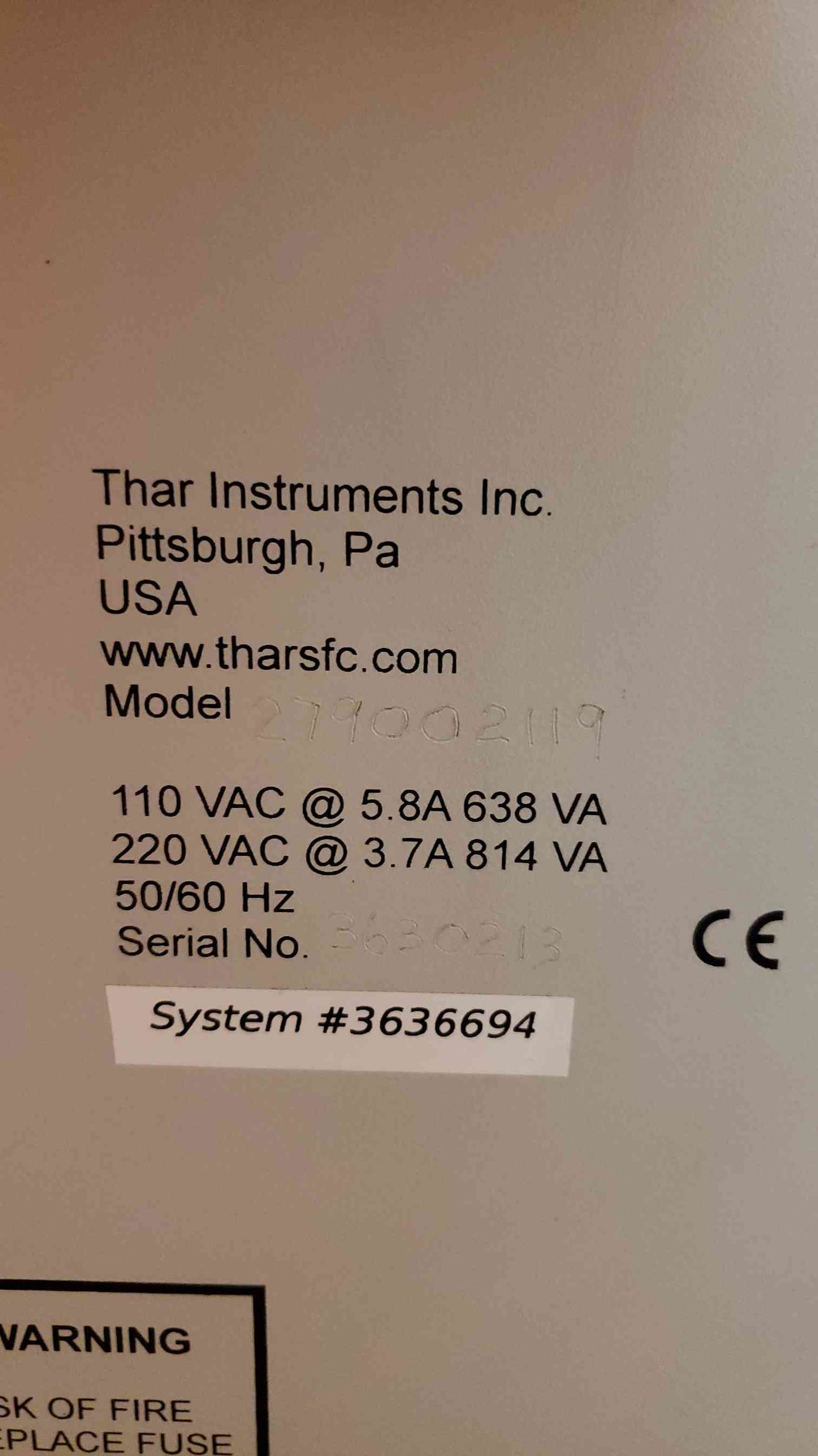 Waters TharSFC Column Oven 279002119(1403AA)
