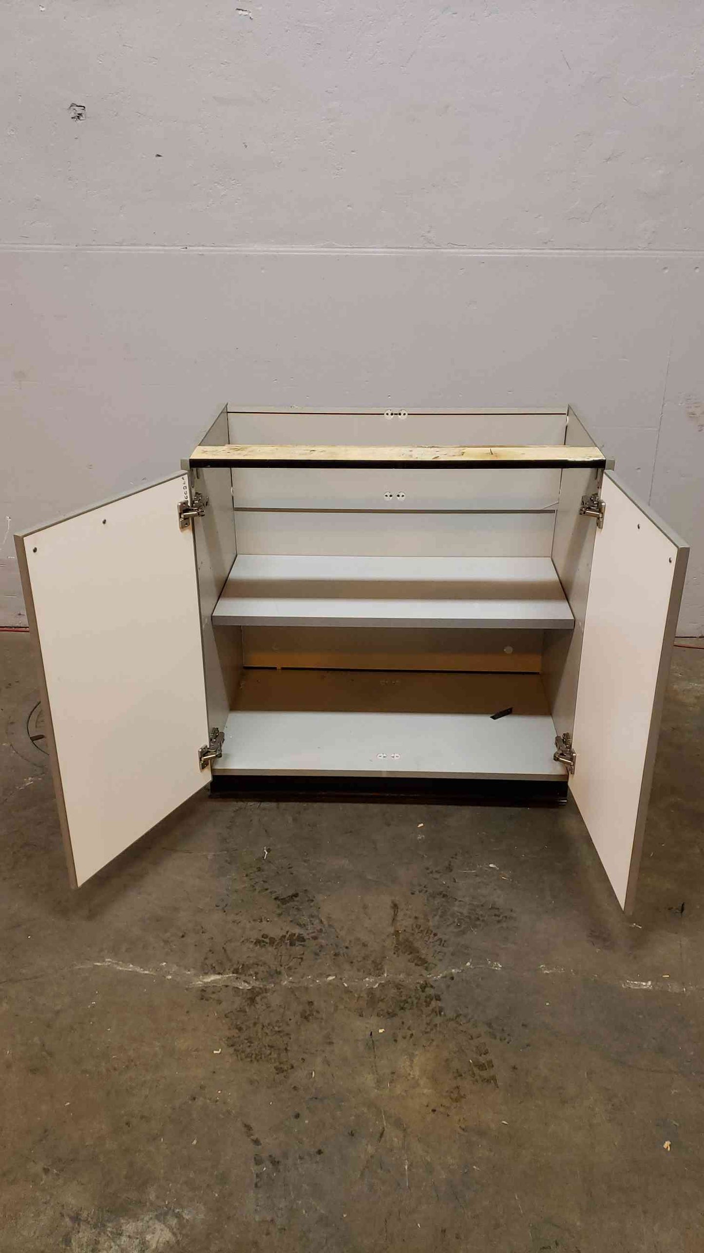 3' Recessed Wooden Casework W/ 2 Doors(Q16677)