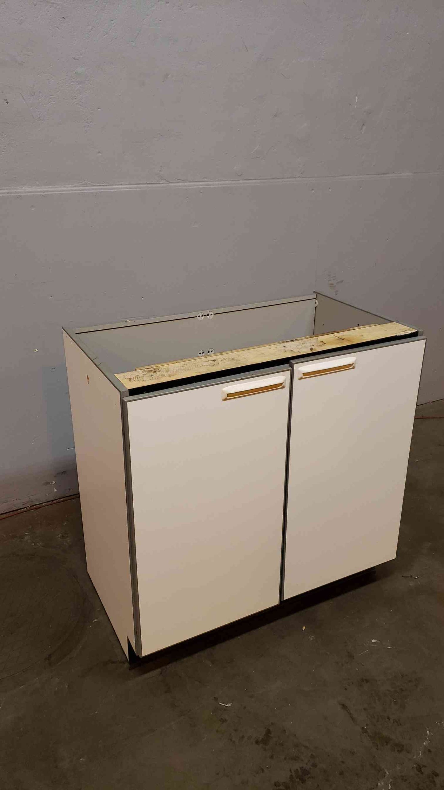 3' Recessed Wooden Casework W/ 2 Doors(Q16677)