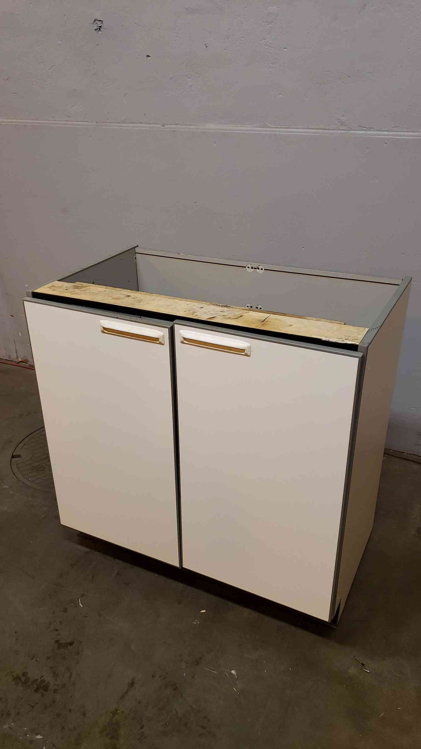 3' Recessed Wooden Casework W/ 2 Doors(Q16677)
