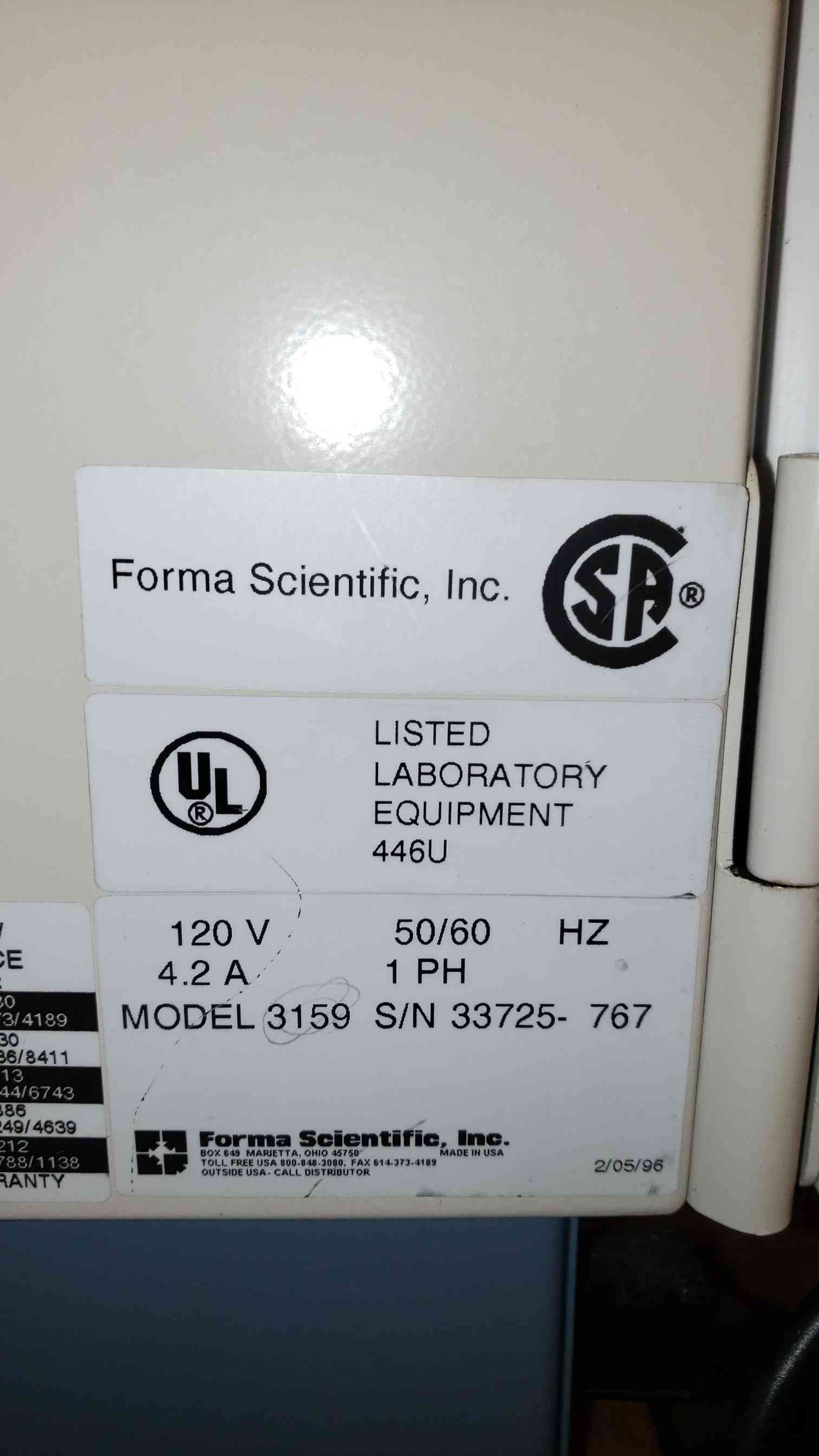 Forma Scientific Incubator 3159 (SKU: 2416AA)(2416AA)