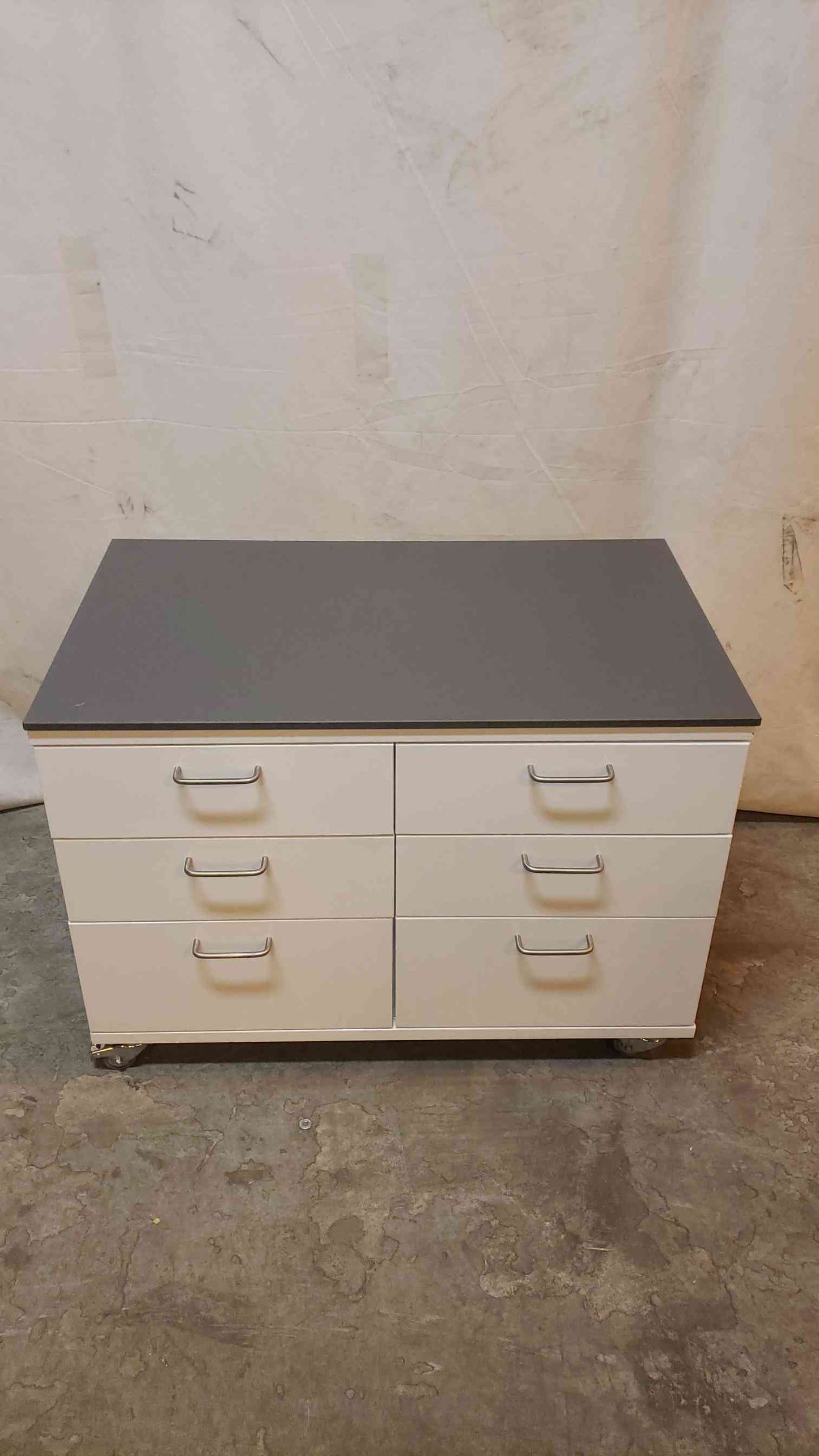 6 Drawer Rolling Casework Metal with Epoxy Top (1143AA)(1143AA)