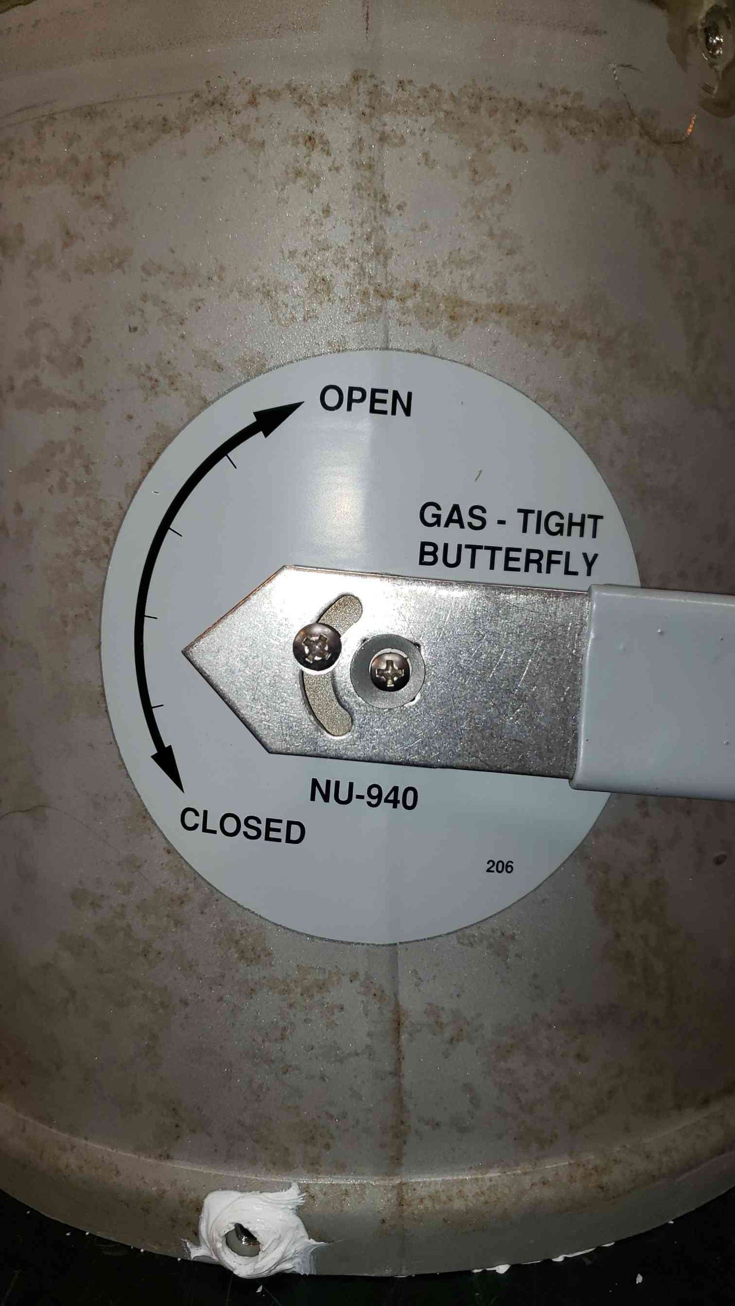 Gas Tight Butterfly Valve 12" (SKU: 2424AA)(2424AA)