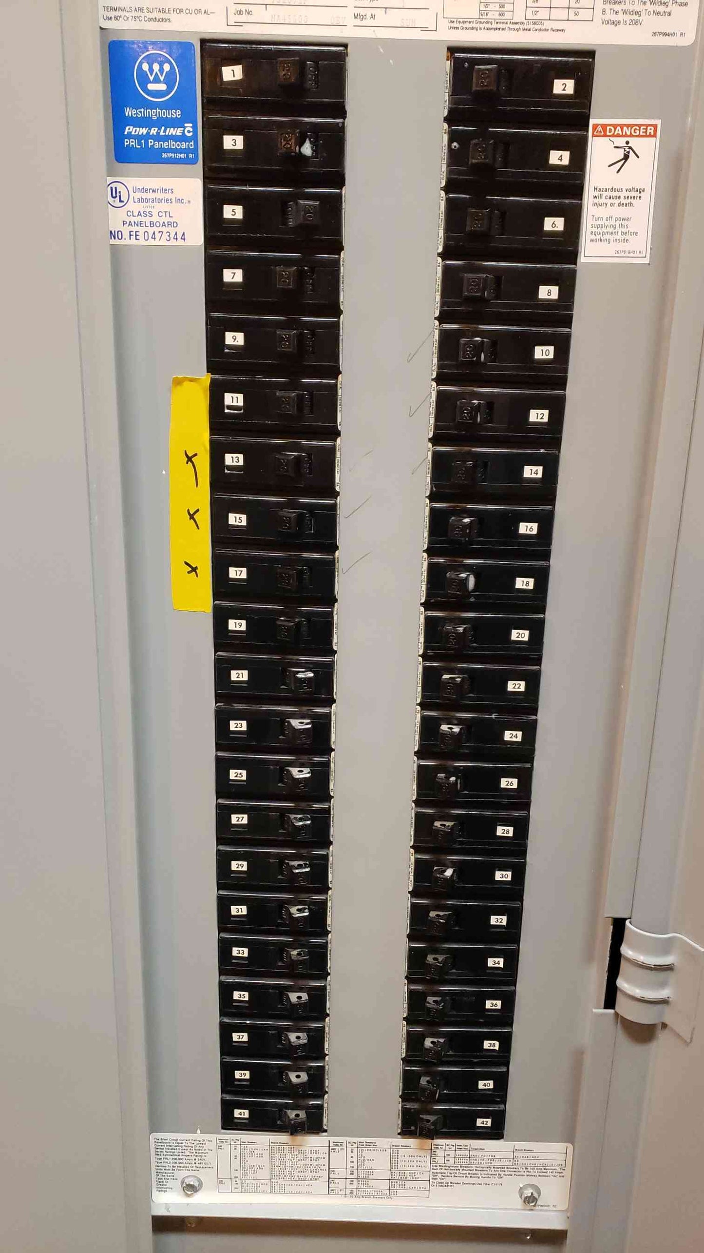 Westinghouse 6' Panel Box (SKU: 3393AA)(3393AA)