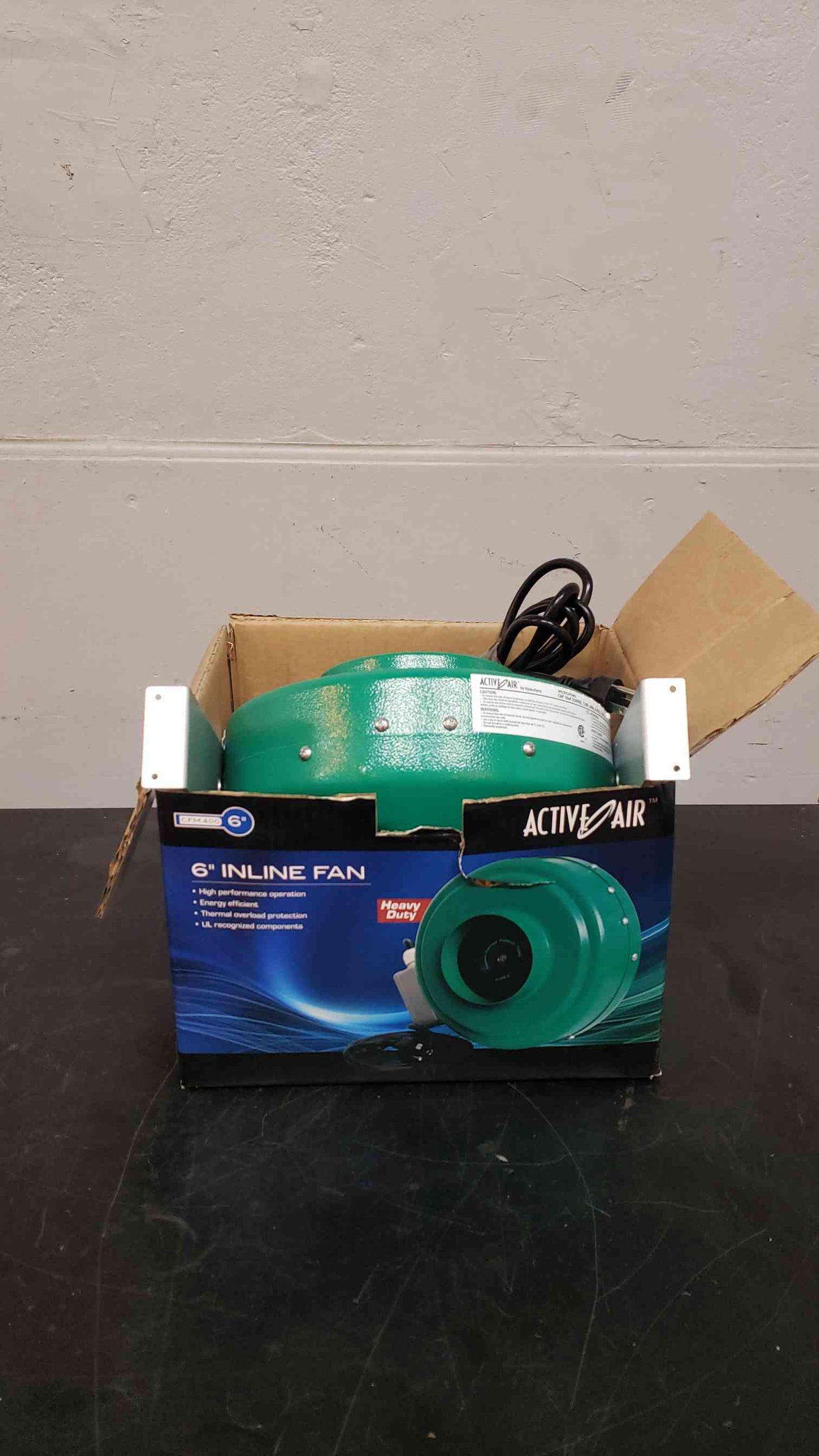 Blower Hyrdofarm ACTIVEAIR 6" INLINE FAN (SKU: 3901AA)(3901AA)