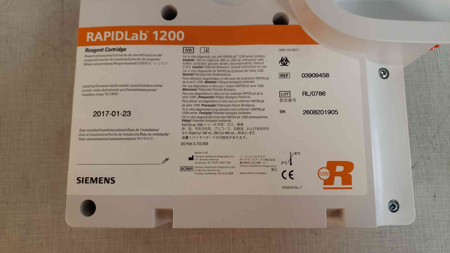 SIEMENS RAPIDLab 1200 Reagent Cartridge