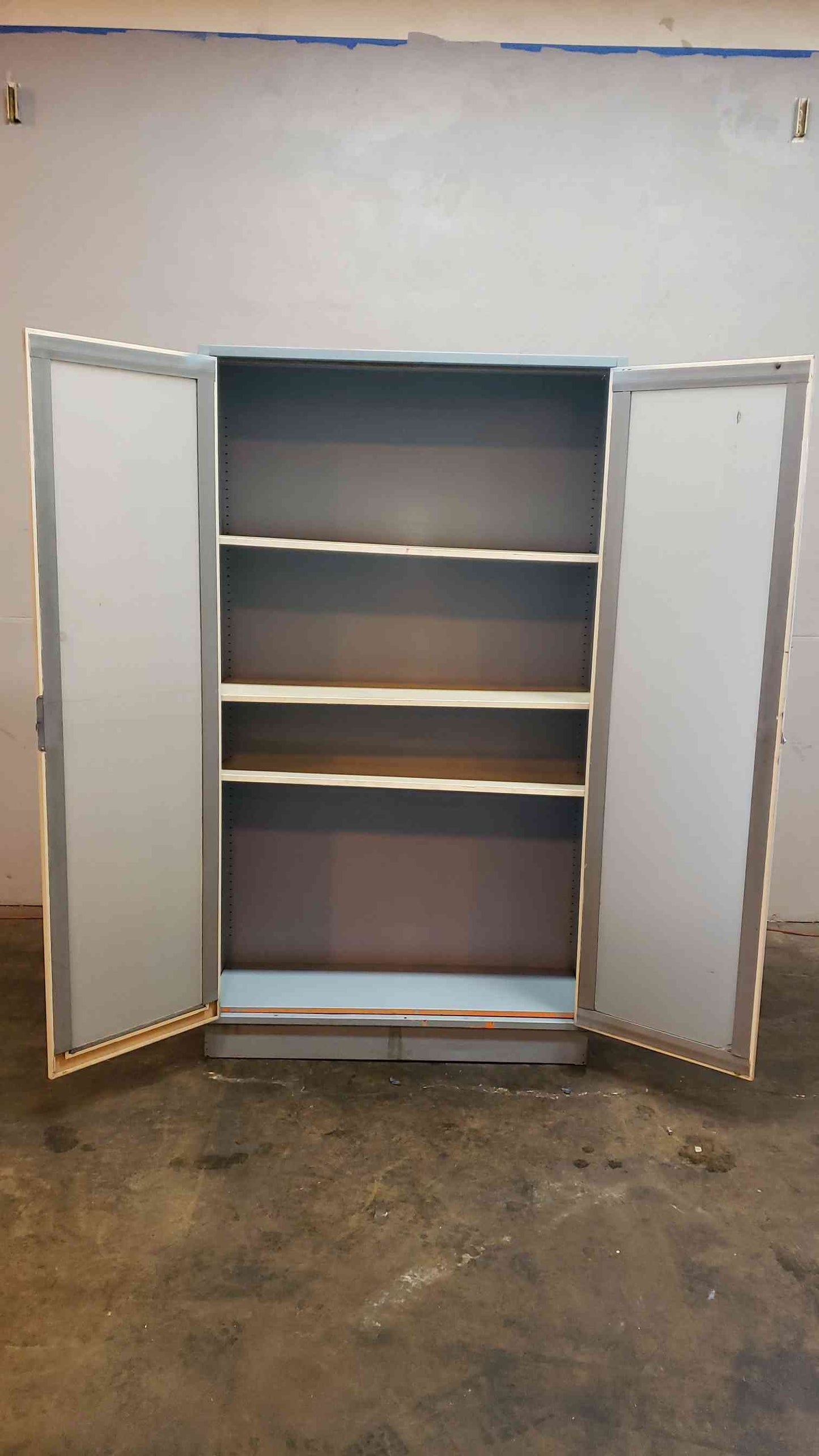 7' Tall Large Lab Storage Cabinet Metal Casework Glass(1381AA)