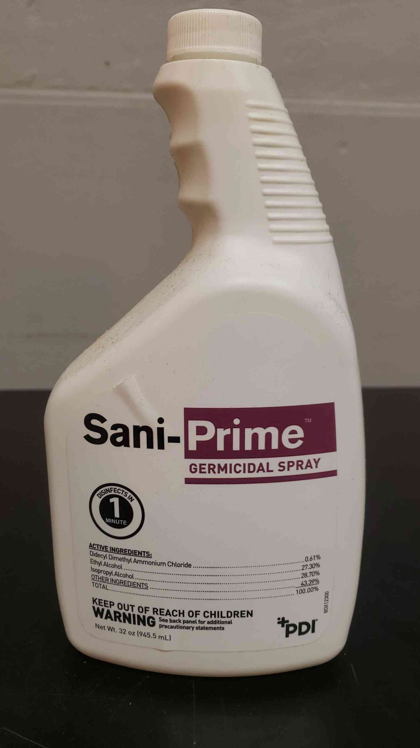 Lot of 5 PDI Sani Germicidal Spray Sani-24 Bactericidal Virucidal 32 oz Spray(4897AA)