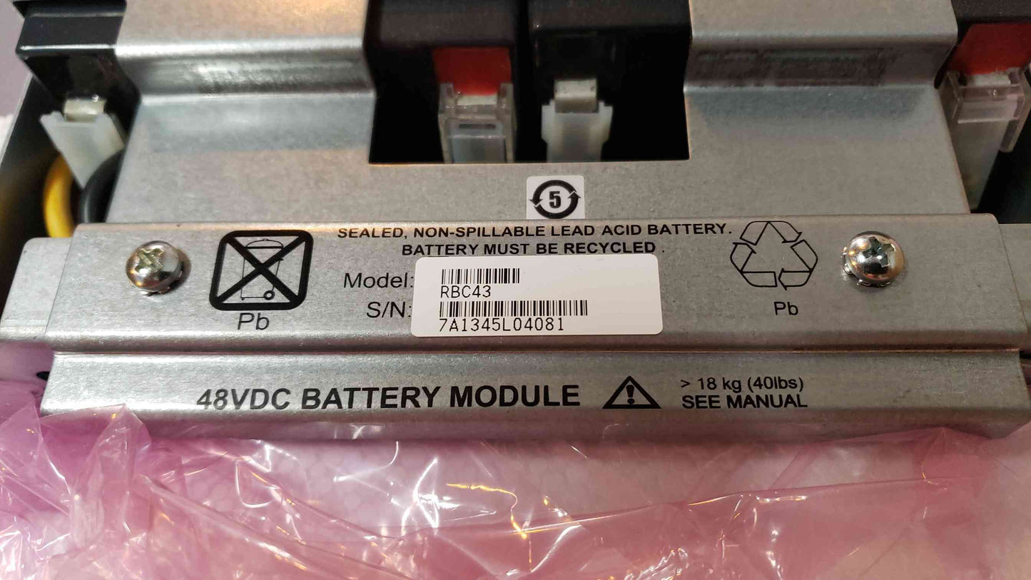 APC Replacement Battery Chasis Only 43 RBC43 NOS Batteries are Dead
