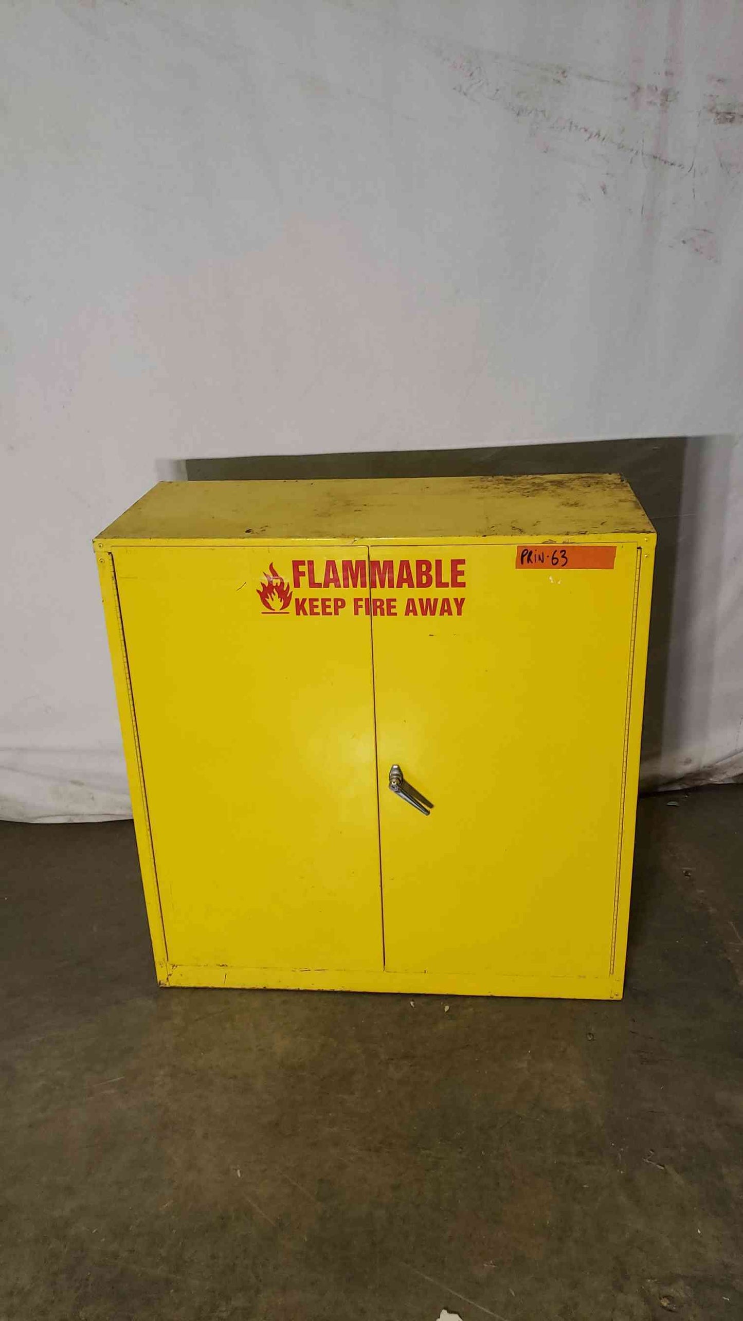 44x20x45 Yellow Flammable Cabinet(100256)