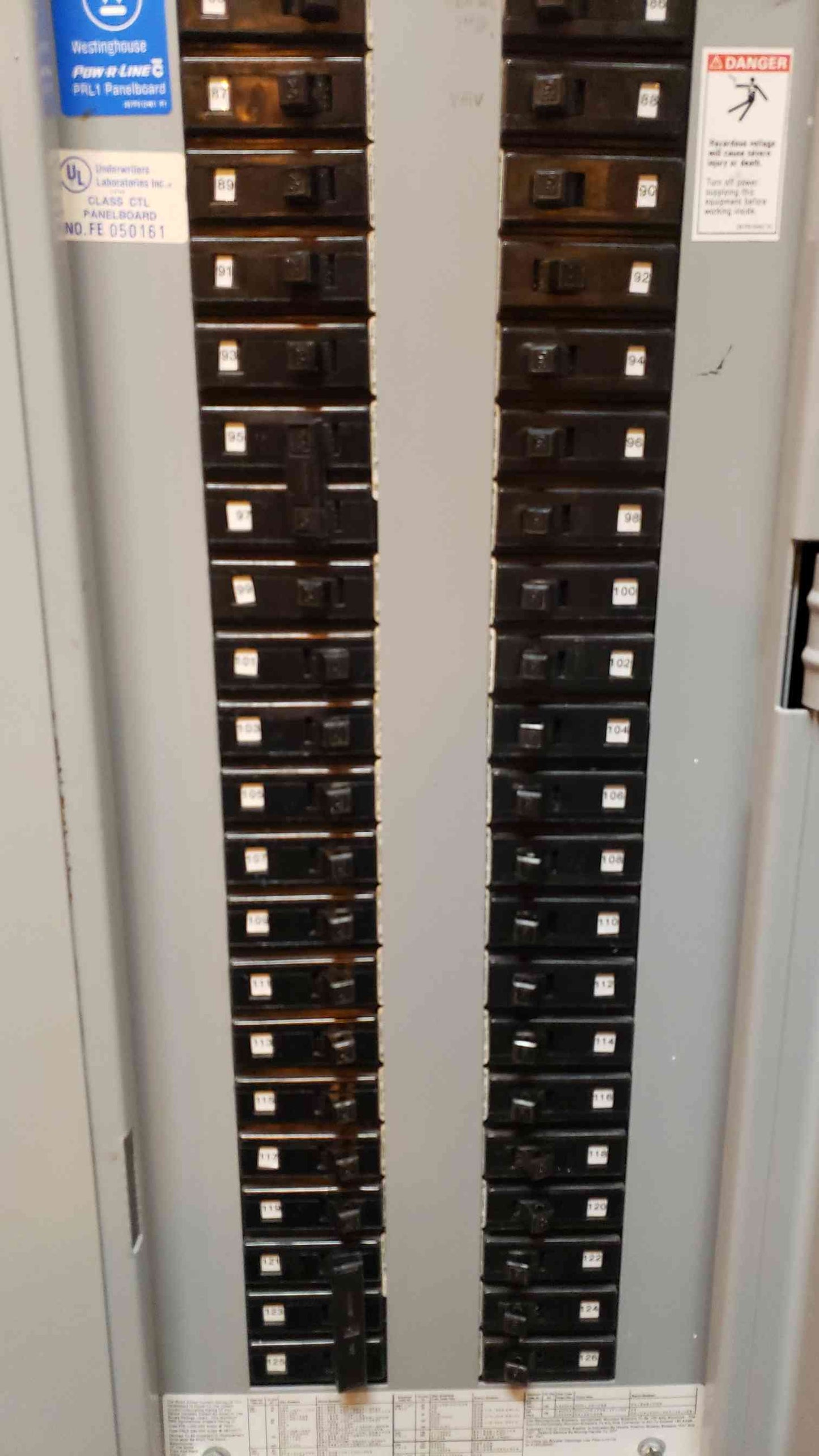 PRL1 150A Panelboard w/Main 42 Circuit 120/208 Neut. 225A(3394AA)
