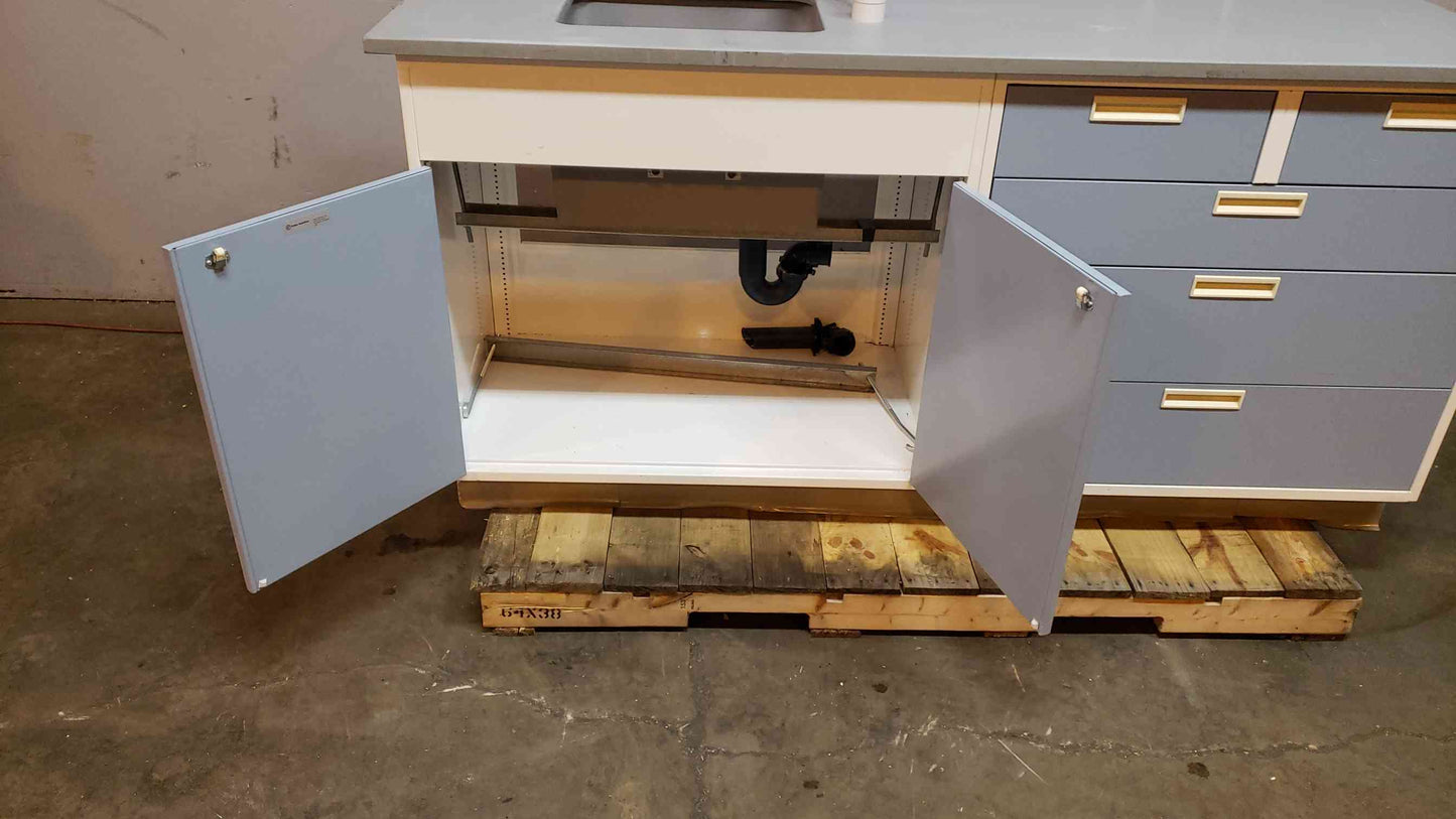 Fisher Hamilton 73" Sink Casework Bundle Eyewash & Fixtures (SKU: 2933AA)(2933AA)