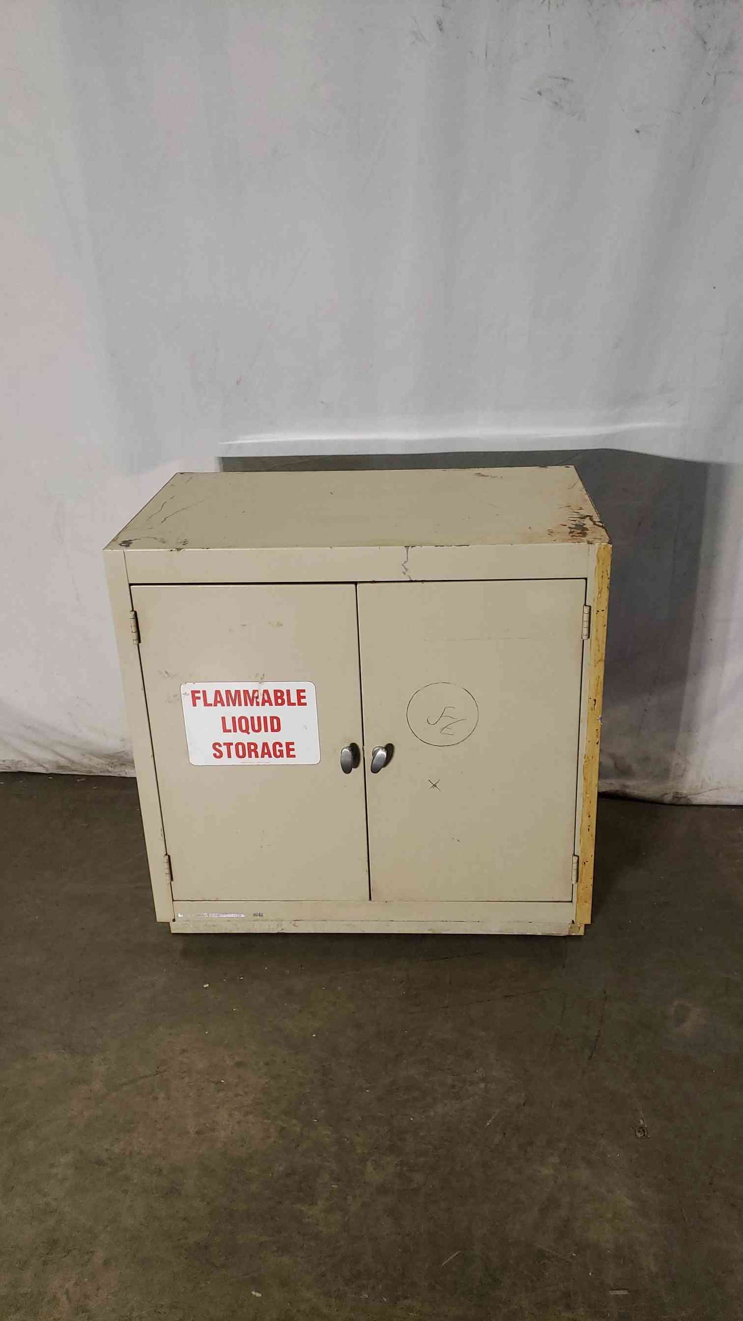 36x22x35 Tan Flammable Cabinet W/ Knobs(100240)