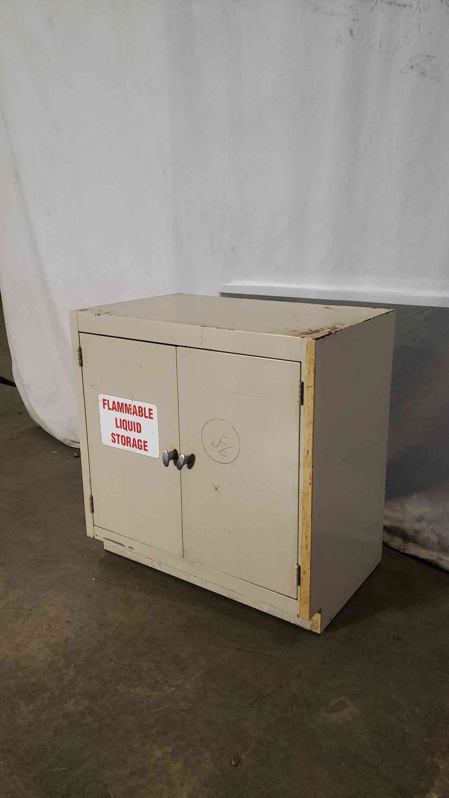 36x22x35 Tan Flammable Cabinet W/ Knobs(100240)