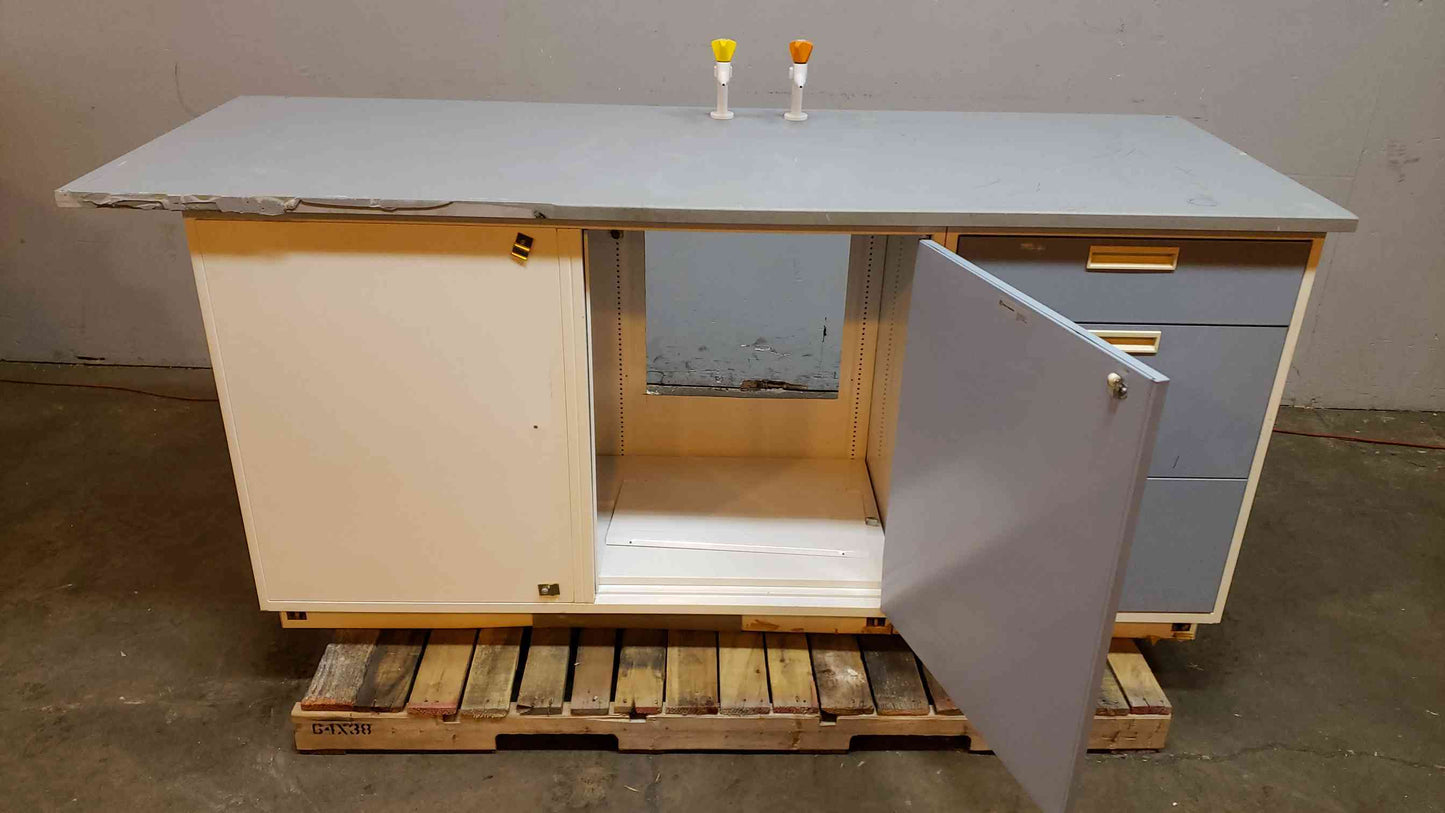 80" Fisher Hamilton Base W/ Gray Countertop (SKU: 2929AA)(2929AA)