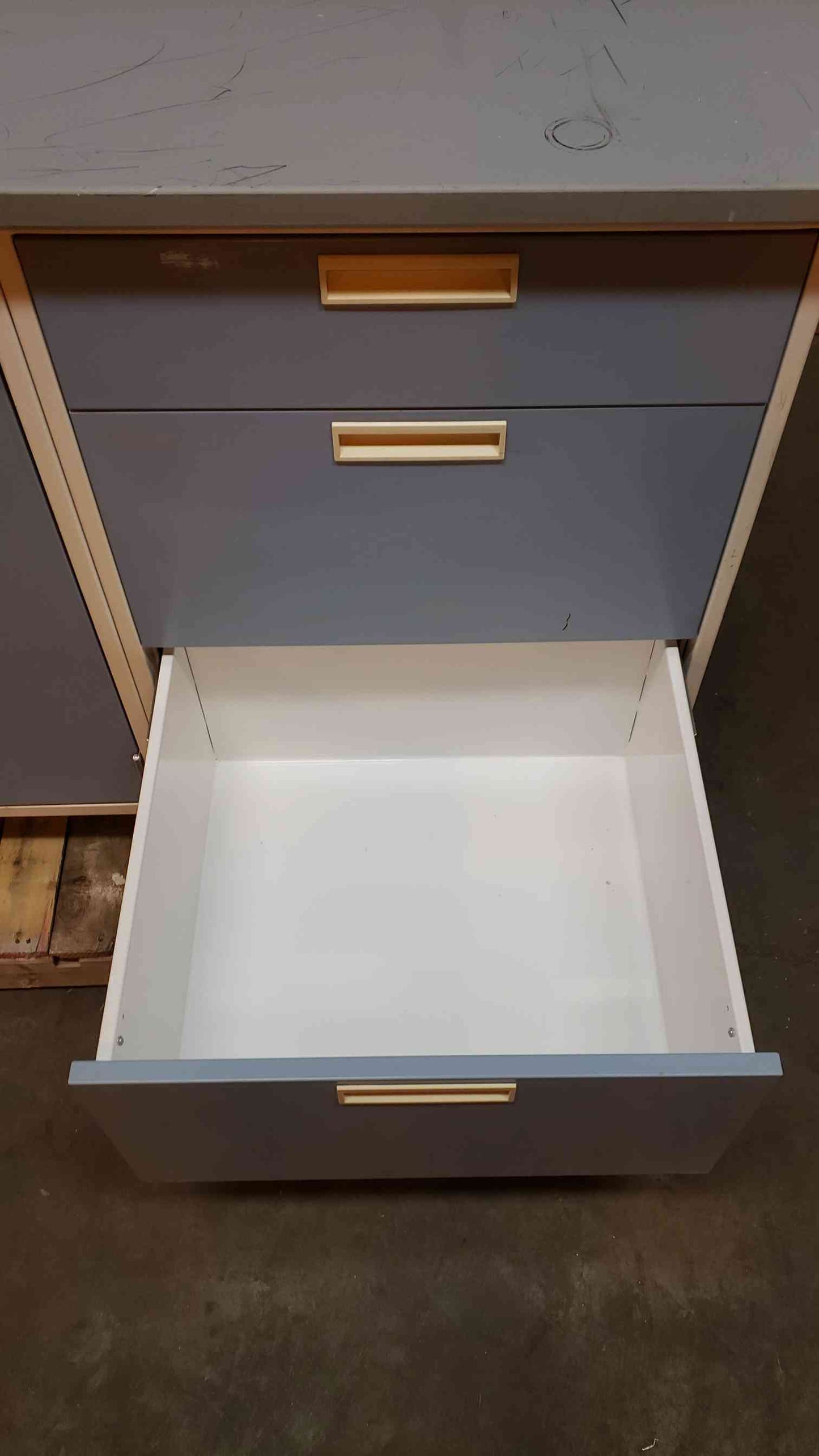 80" Fisher Hamilton Base W/ Gray Countertop (SKU: 2929AA)(2929AA)