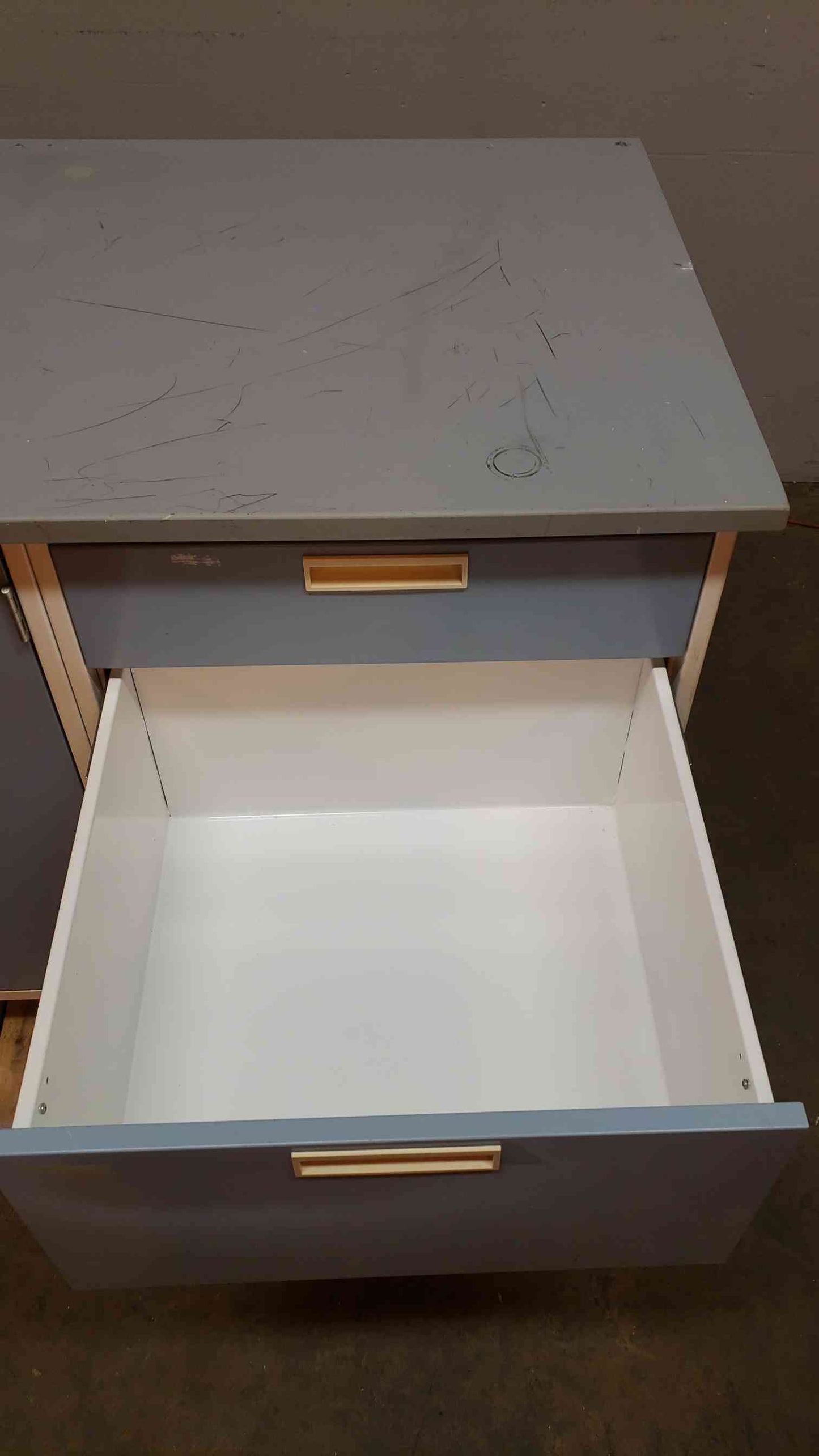 80" Fisher Hamilton Base W/ Gray Countertop (SKU: 2929AA)(2929AA)