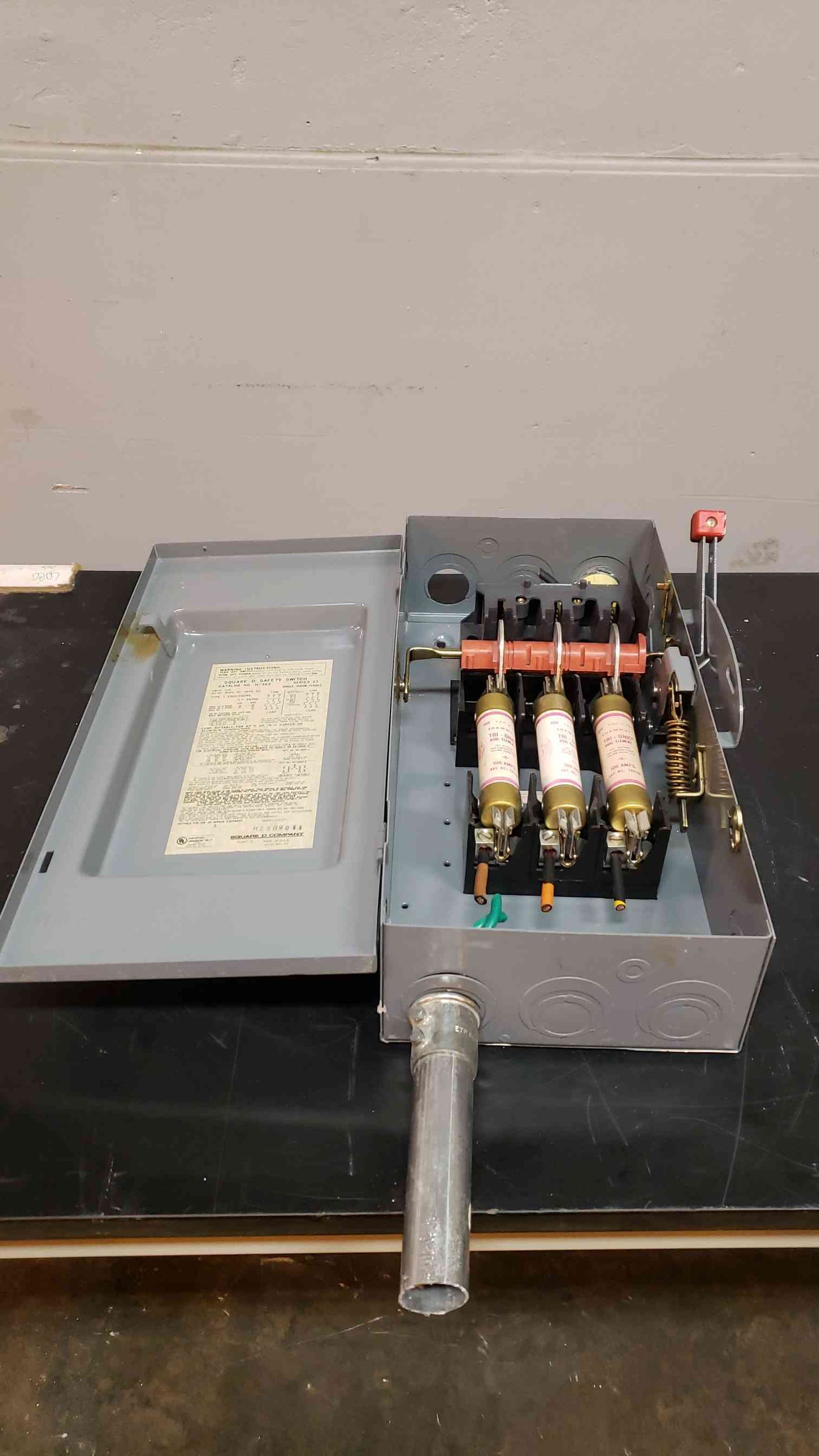 100A Square D Safety Switch Series E1 H363 480v / 600v(3400AA)