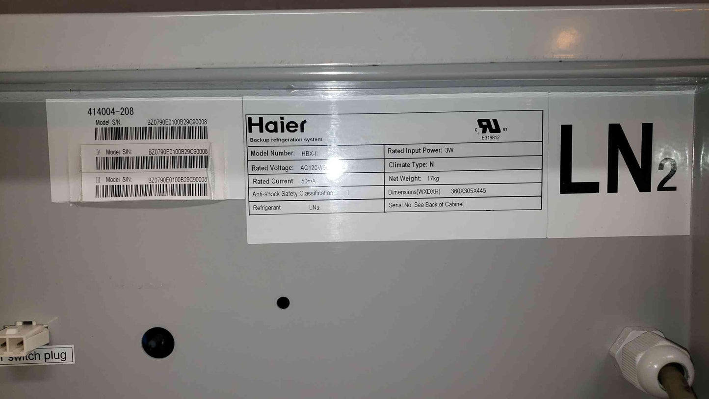 VWR Haier Symphony Backup Refrigerator System HBX-II(100812)
