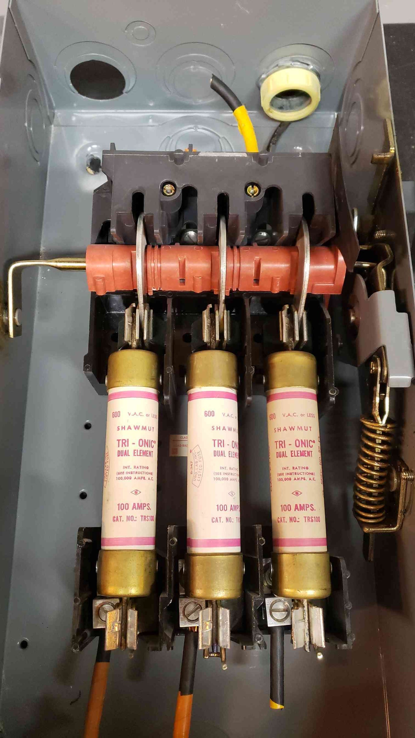 100A Square D Safety Switch Series E1 H363 480v / 600v(3400AA)