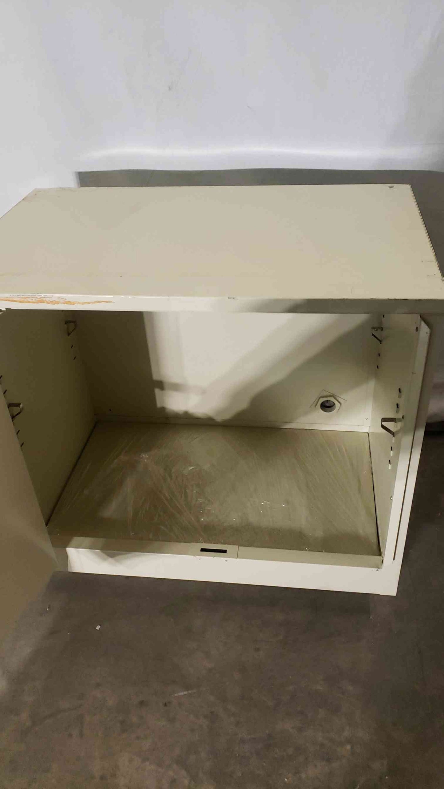 36x22x35 Flammable Tan Cabinet.(100232)