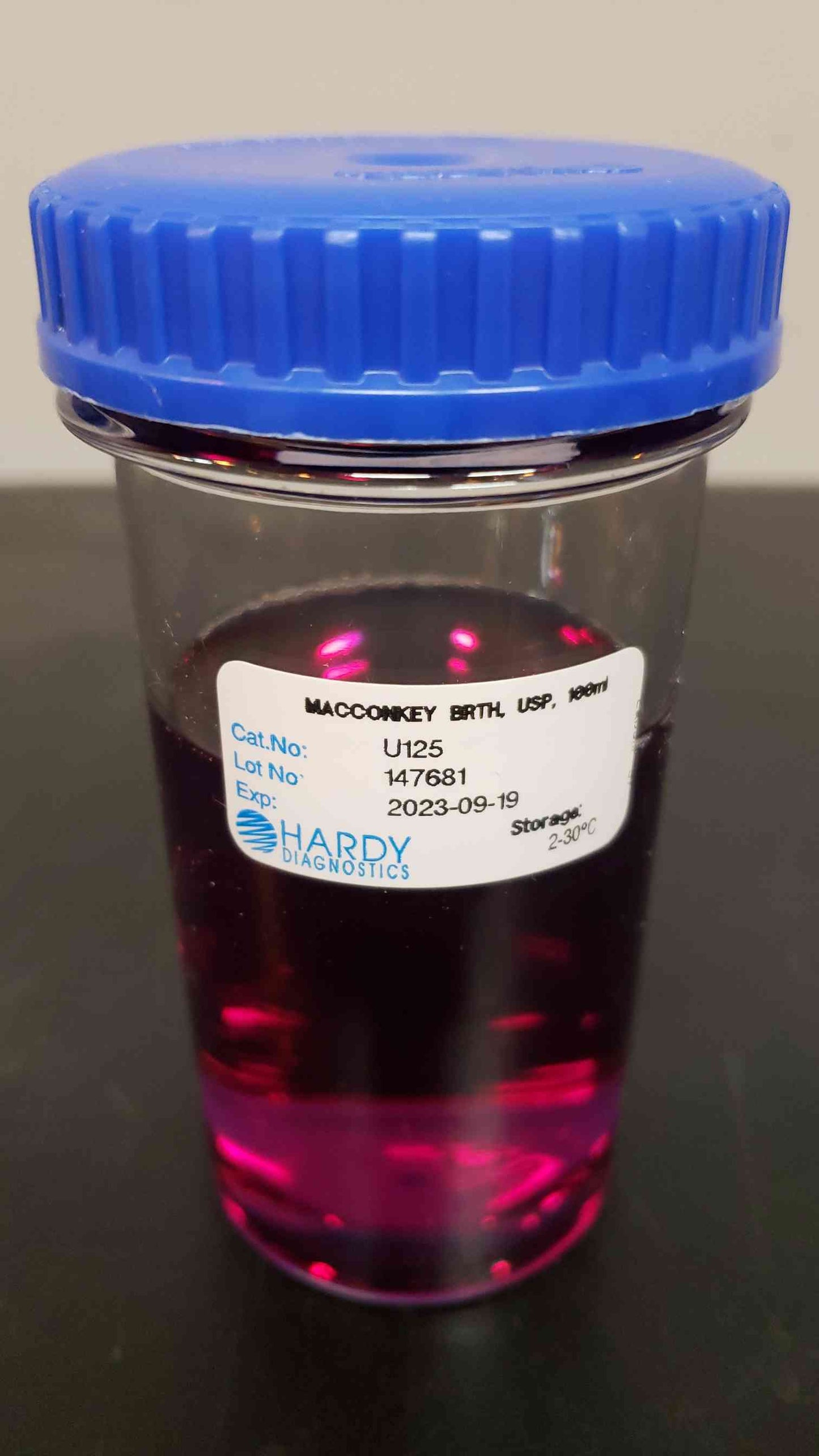 MacConkey Broth USP 100mL, 12jars/box U125