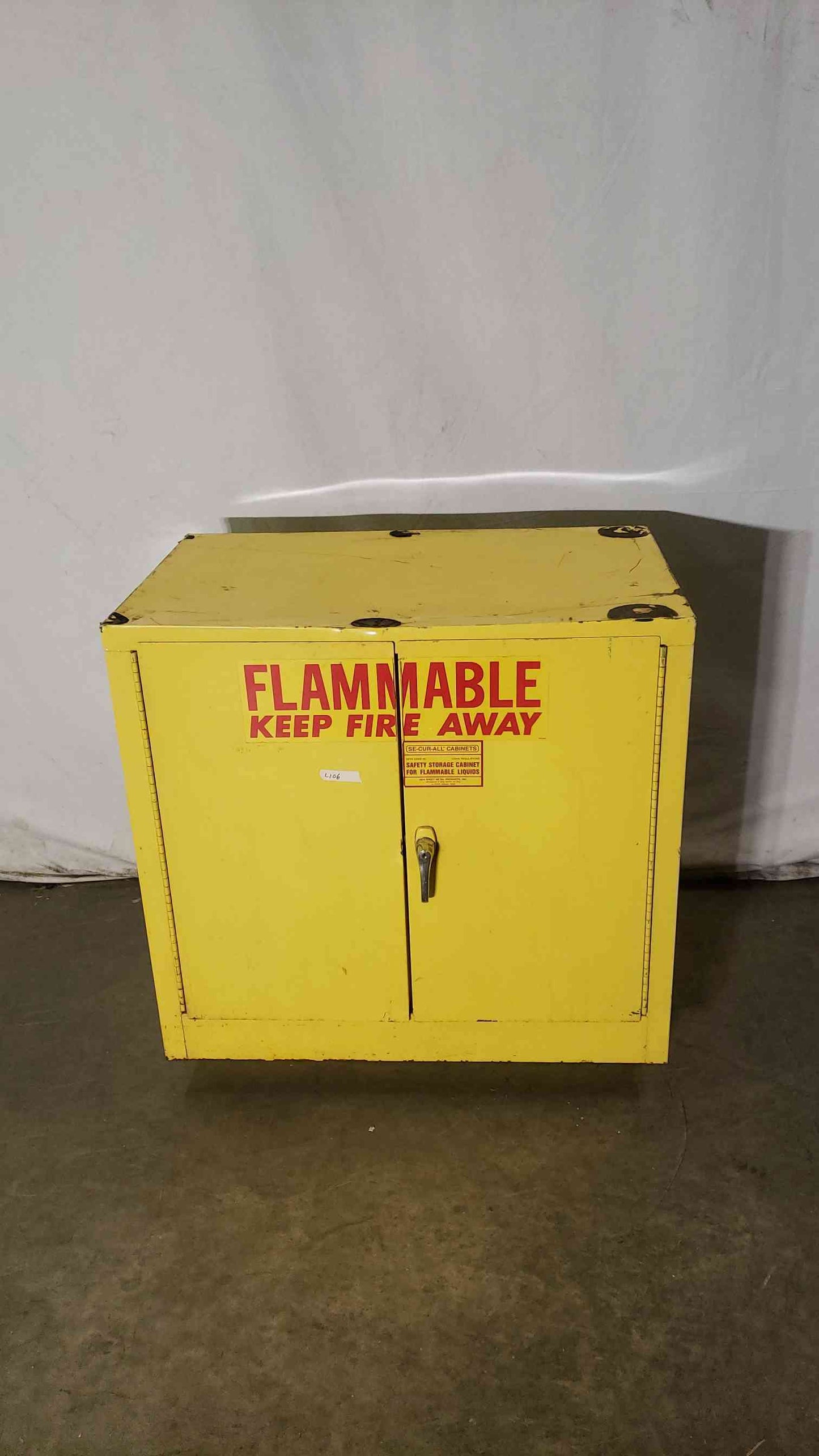 36x22x35 Flammable Yellow Cabinet(100233)