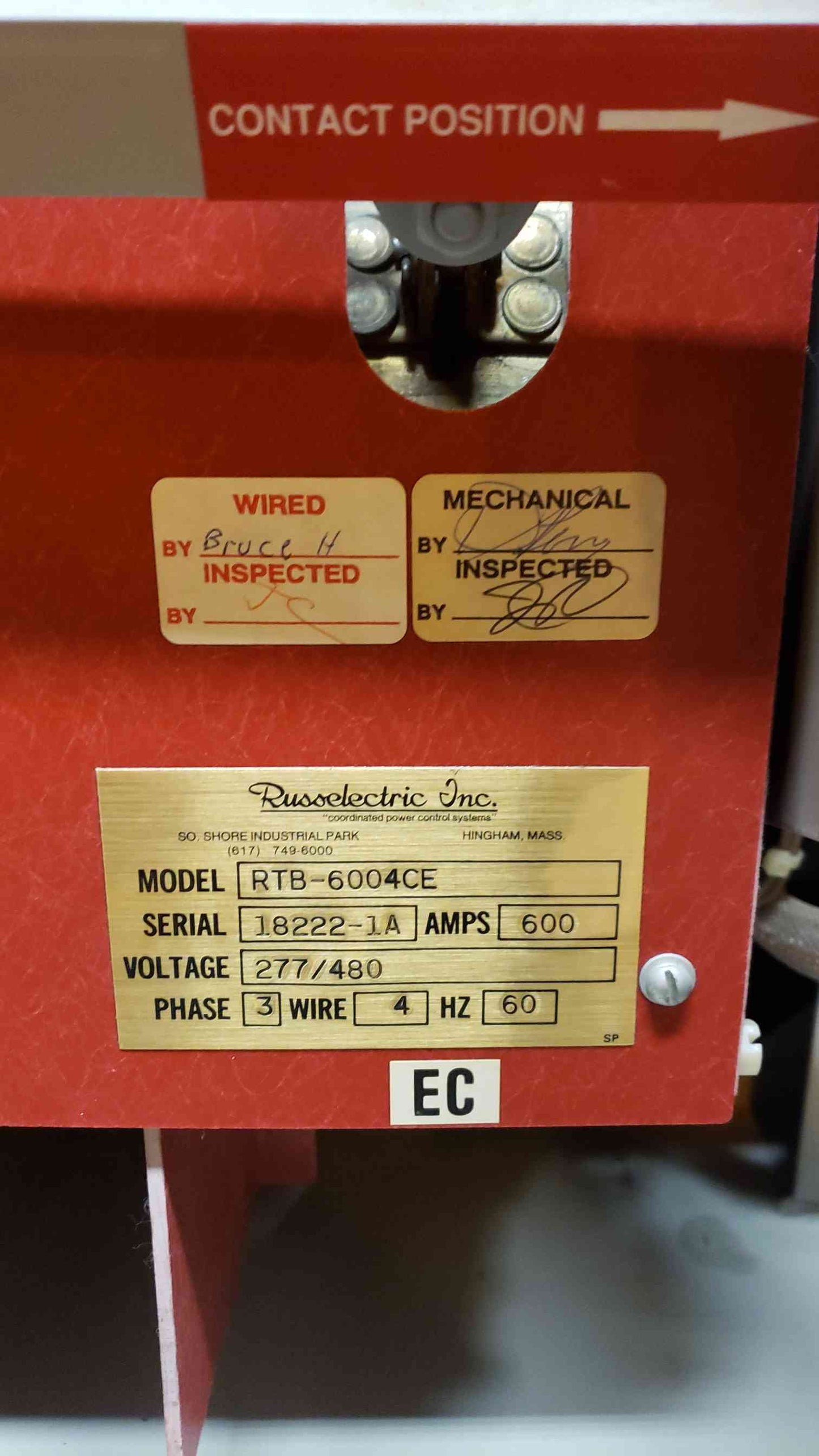 Russelectric 600A ATS RTB6004CE (SKU: 4979AA)(4979AA)
