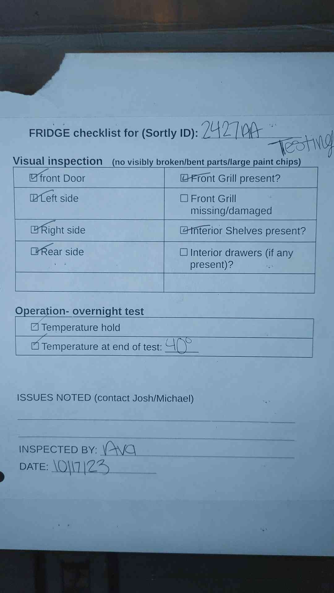 VWR Thermo Commercial Refrigerator 2 Glass Door VCR449A21 TESTED 40° (SKU: 2427AA)(2427AA)