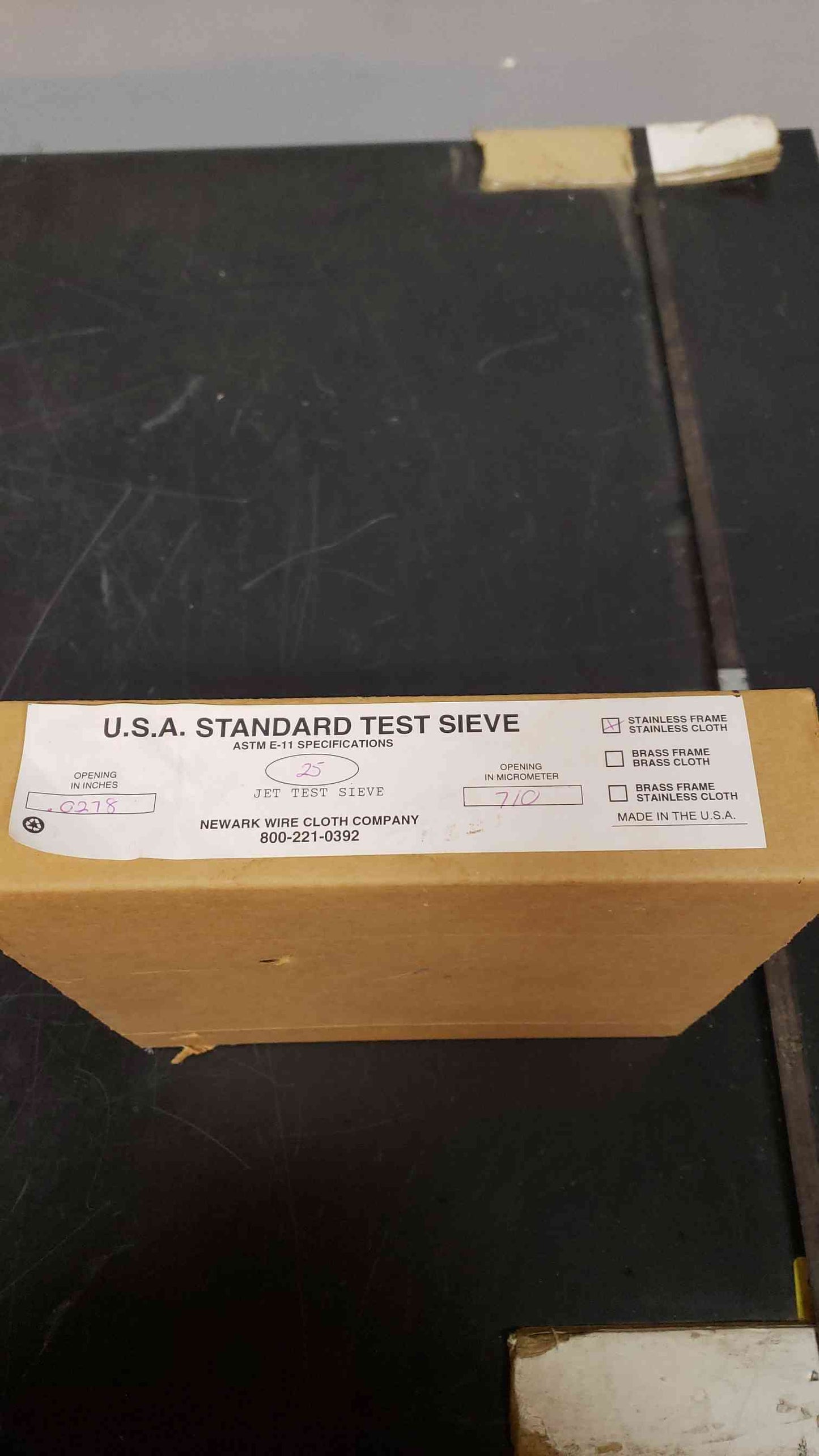Lot of 4 Newark U.S.A. Standard Test Sieve No. 25 .0278 Opening