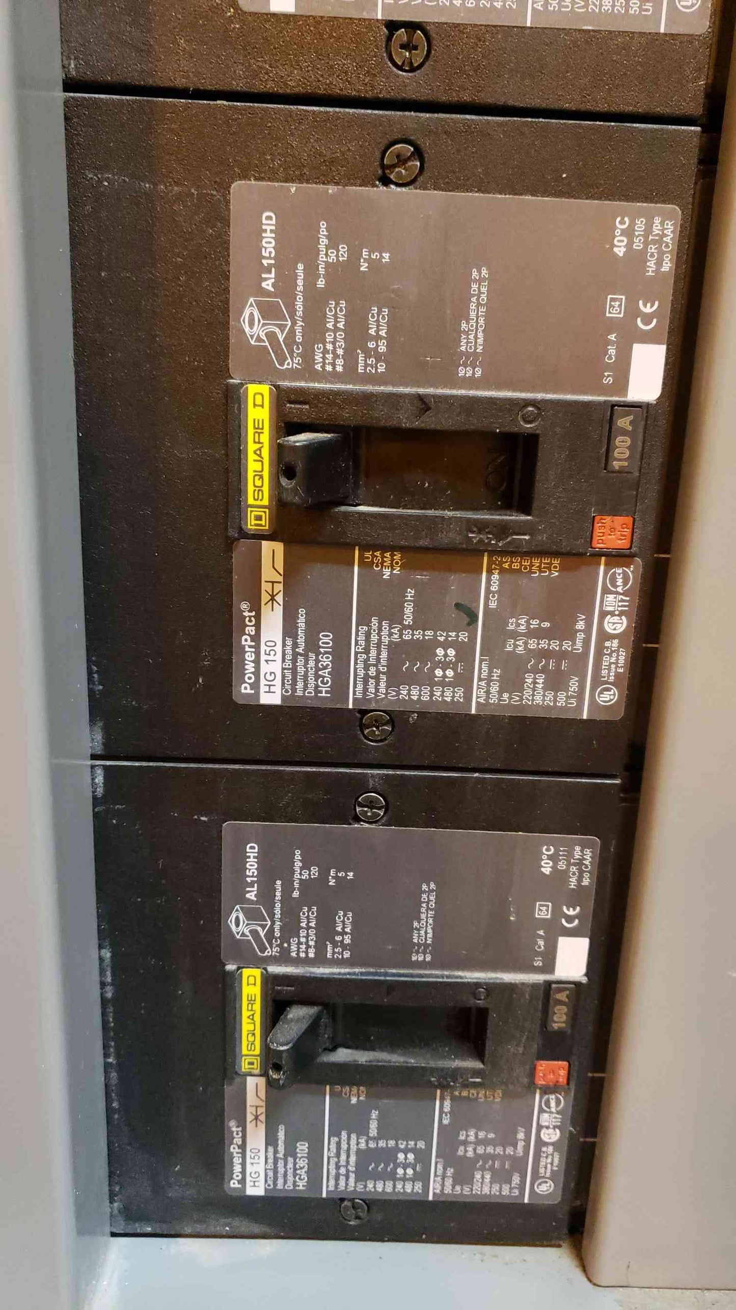 Square D I-Line 800A 120/208V Panelboard with 27 Installed Breakers (101271)(101271)