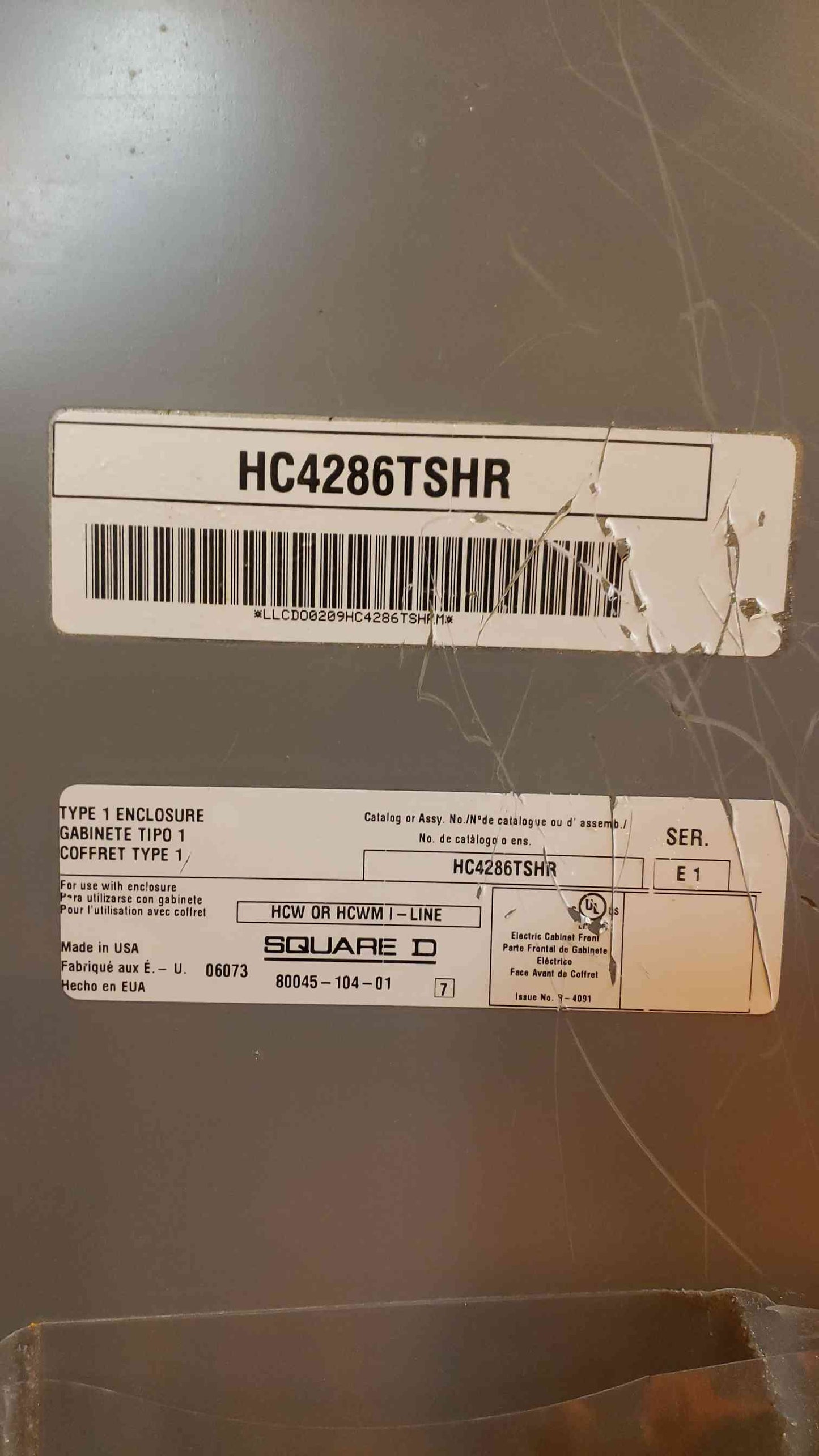 Square D I-Line 800A 120/208V Panelboard with 27 Installed Breakers (101271)(101271)