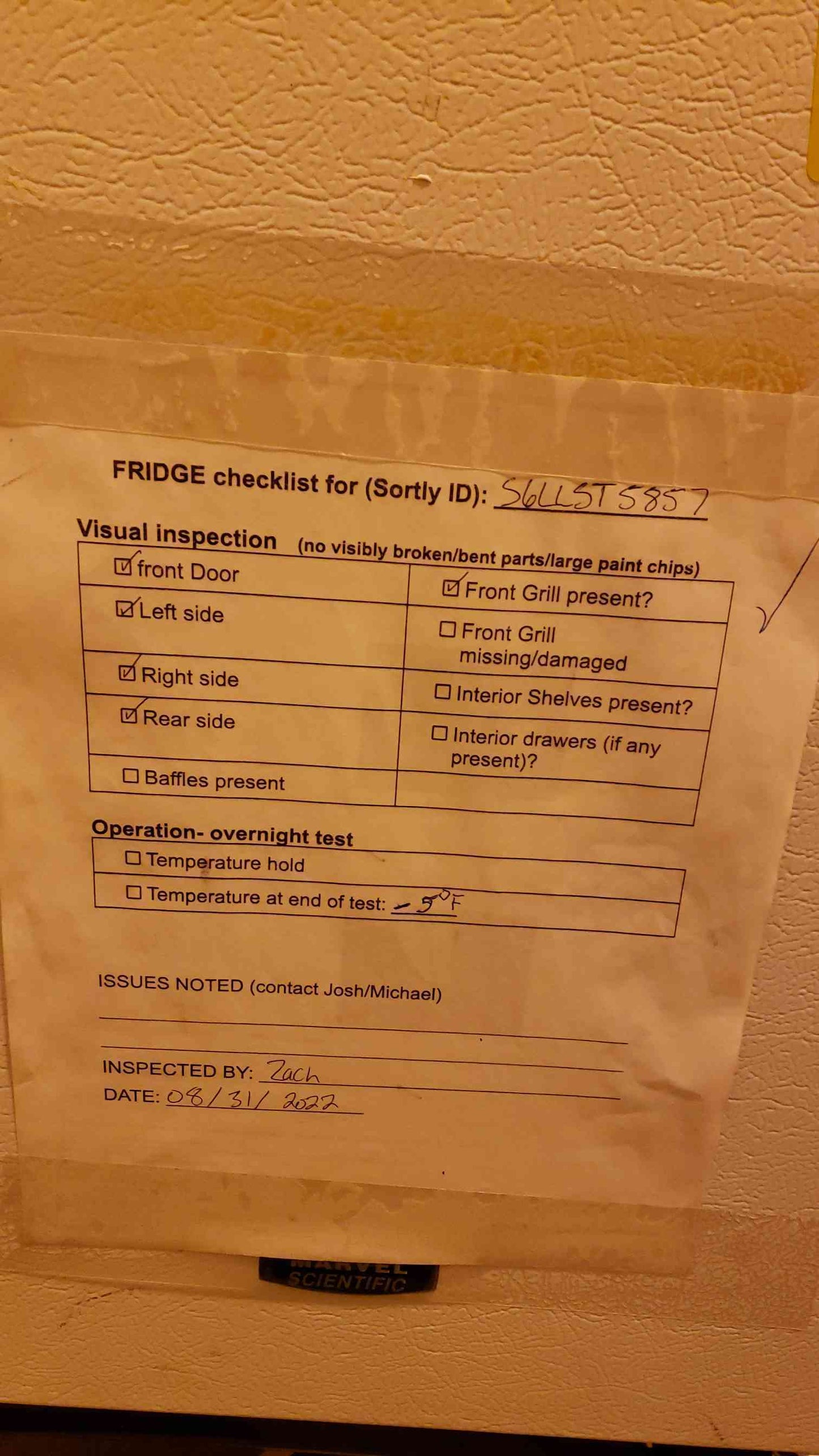 Under Counter Lab Freezer Marvel 15AF0001 Tested-5(S6LLST5857)