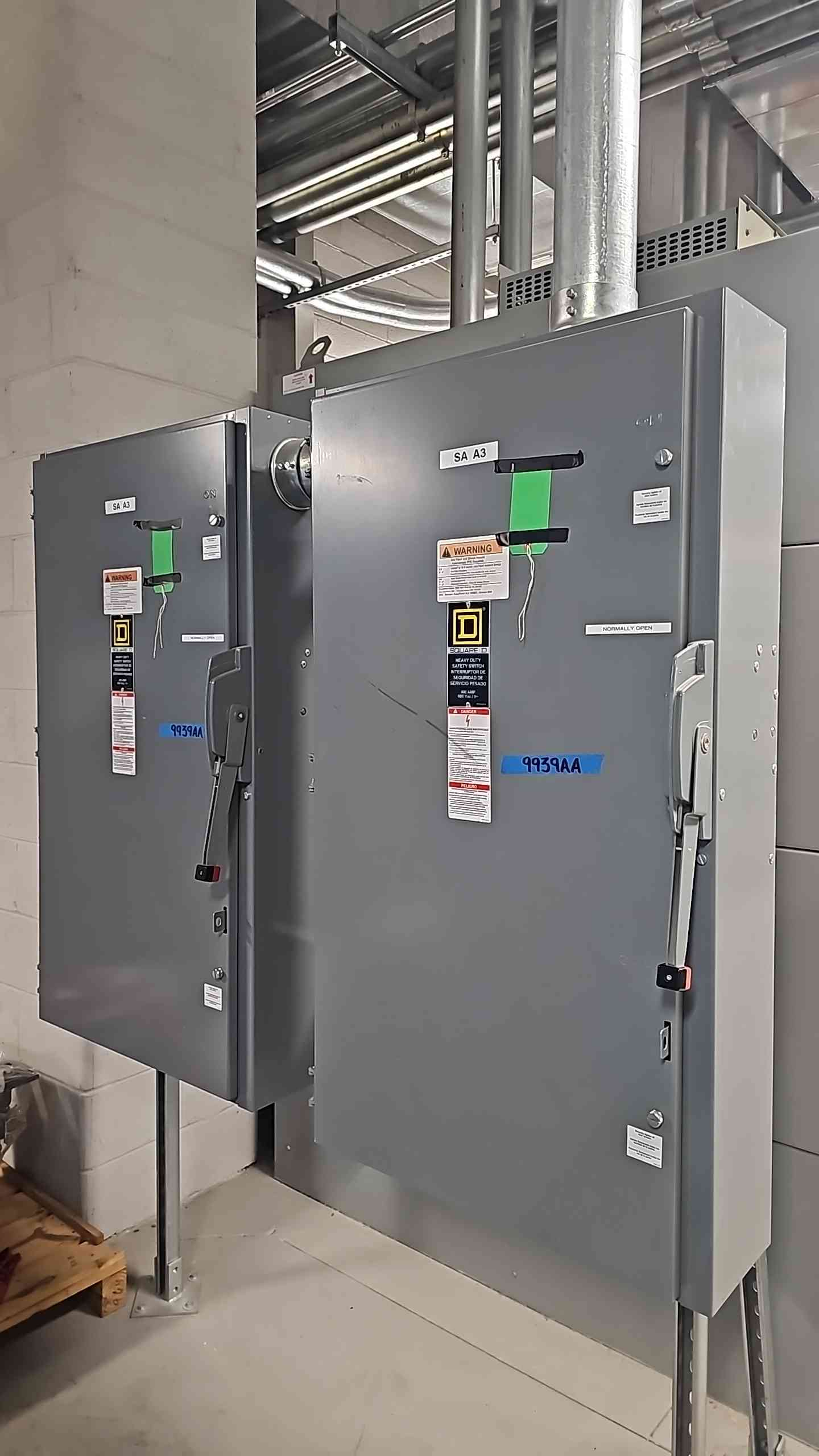 400A Square D Heavy Duty F Safety Switch 600V H365N (SKU: 9939AA)(9939AA)