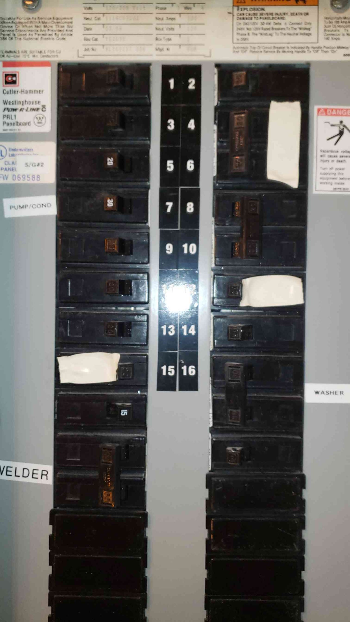 CutlerHammer 120/208 100A Panel Box PRL1 (SKU: 5510AA)(5510AA)