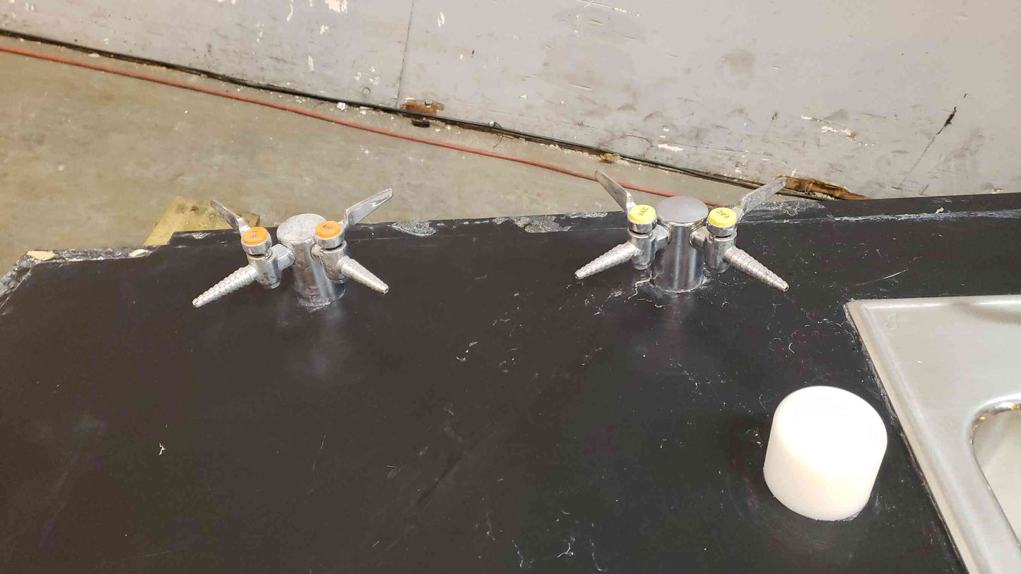 5'7" Epoxy Counter w/ Stainless Steel Sink Basin (SKU: 1582AA)(1582AA)