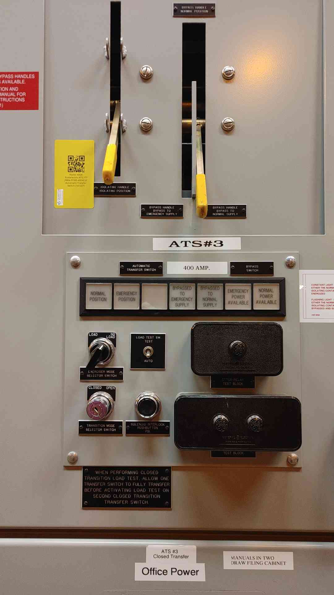 Russelectric 400A 4 Pole 480V Bypass Isolation Delayed Transition ATS RTBD-4004CEF (101357)