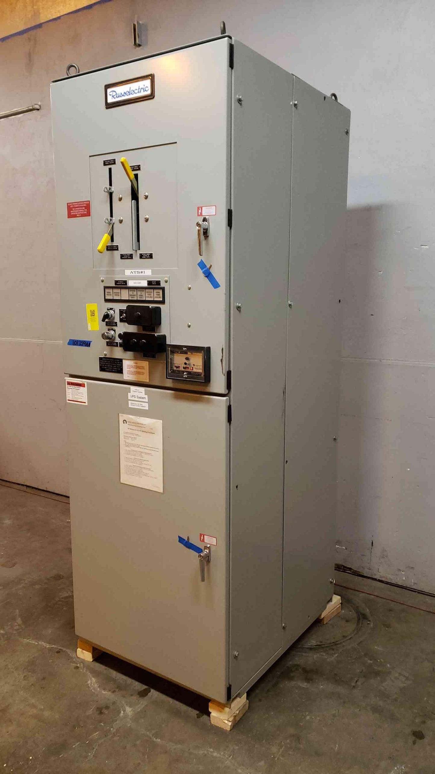 800A Russelectric ATS 480v RTBD8003CEF Automatic Transfer Switch (101359)(101359)