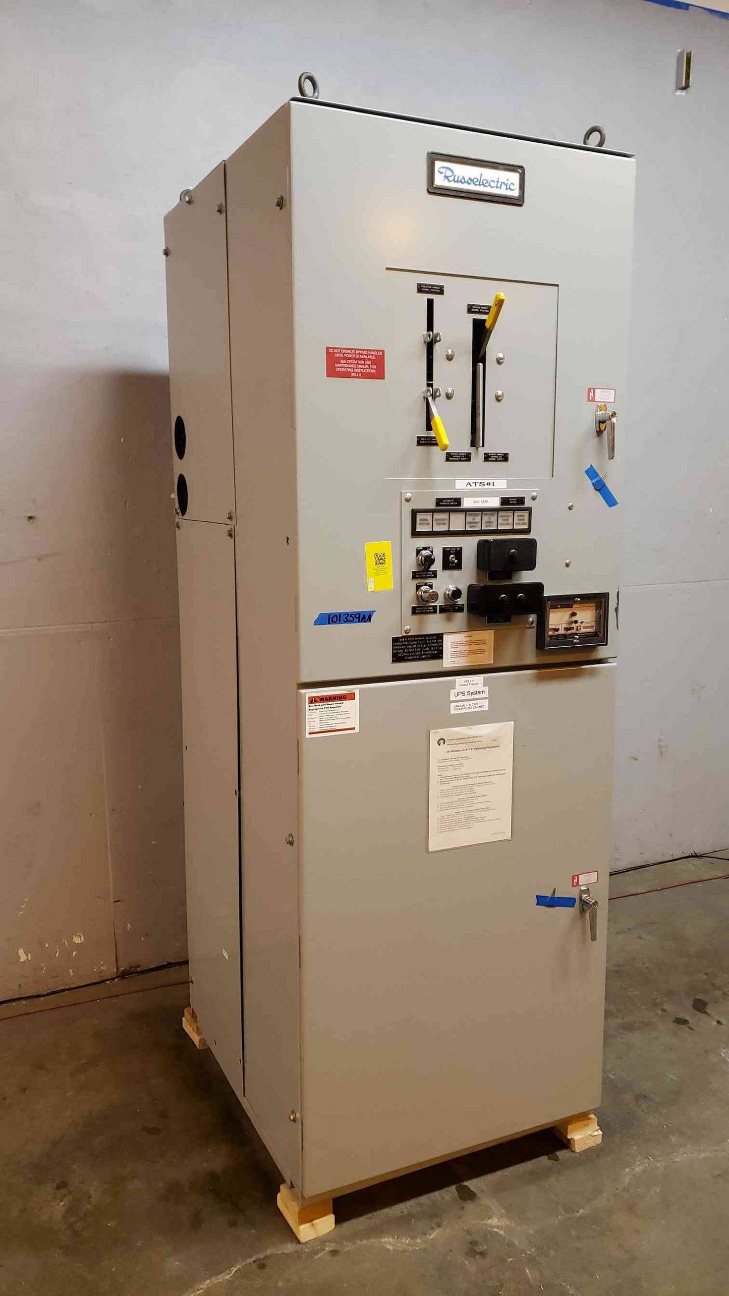 800A Russelectric ATS 480v RTBD8003CEF Automatic Transfer Switch (101359)(101359)