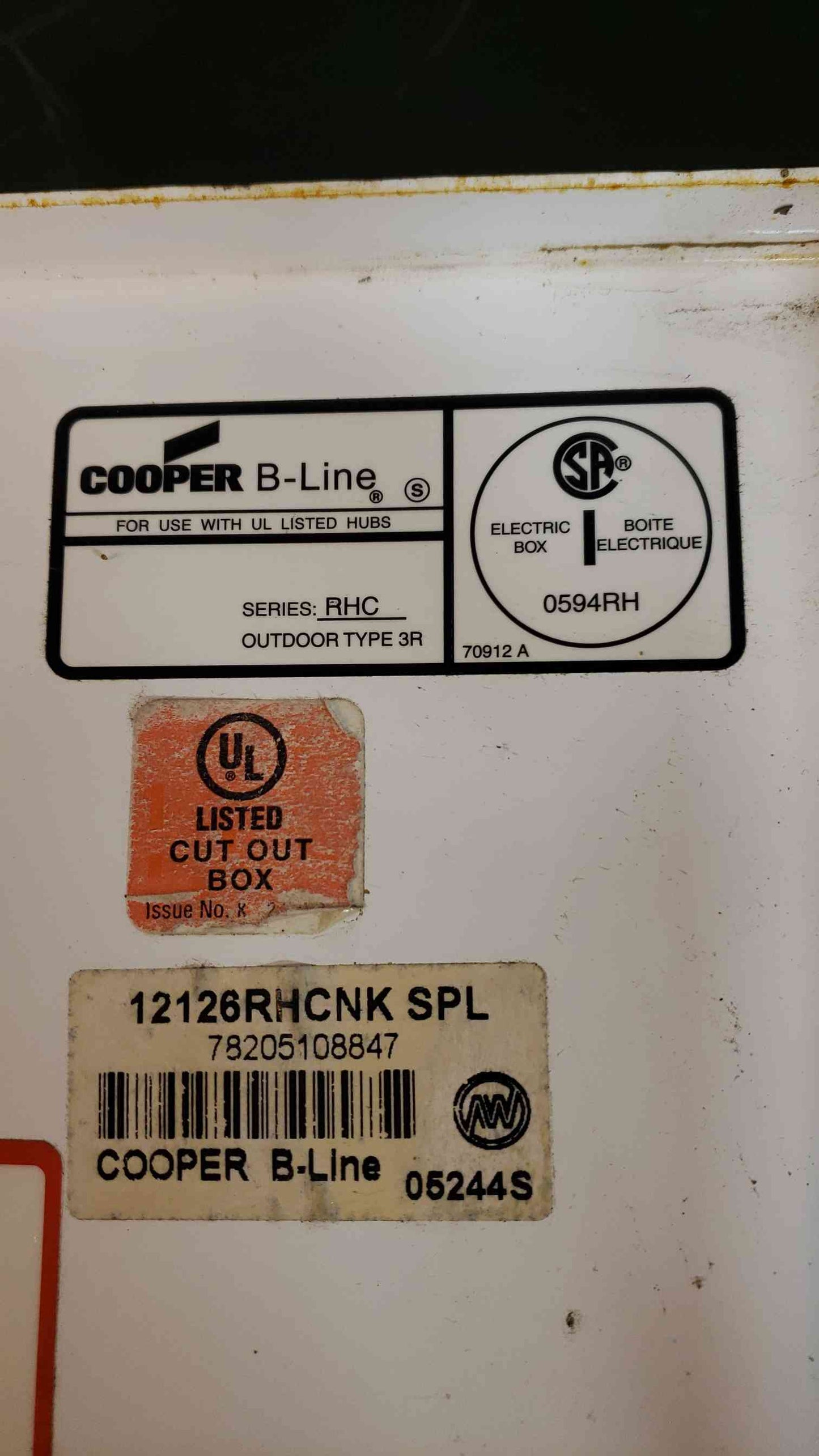 Xantrex CB-10H15-3R 10 String 600V Solar PV Combiner Box Cooper B-Line 3R