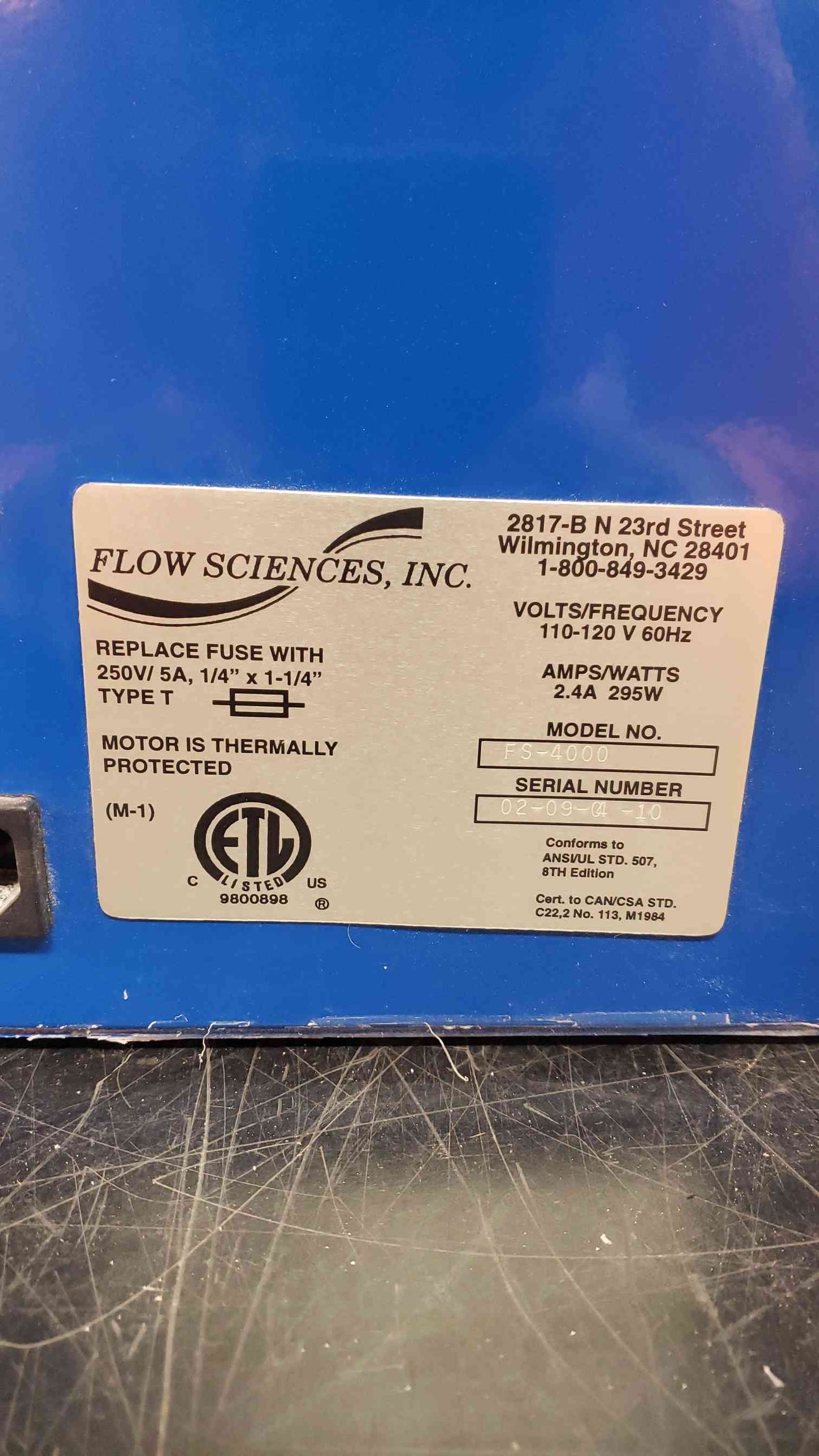 Flow Sciences Filter FS-4000 for Fume Hood Cabinet (SKU: 4070AA)(4070AA)