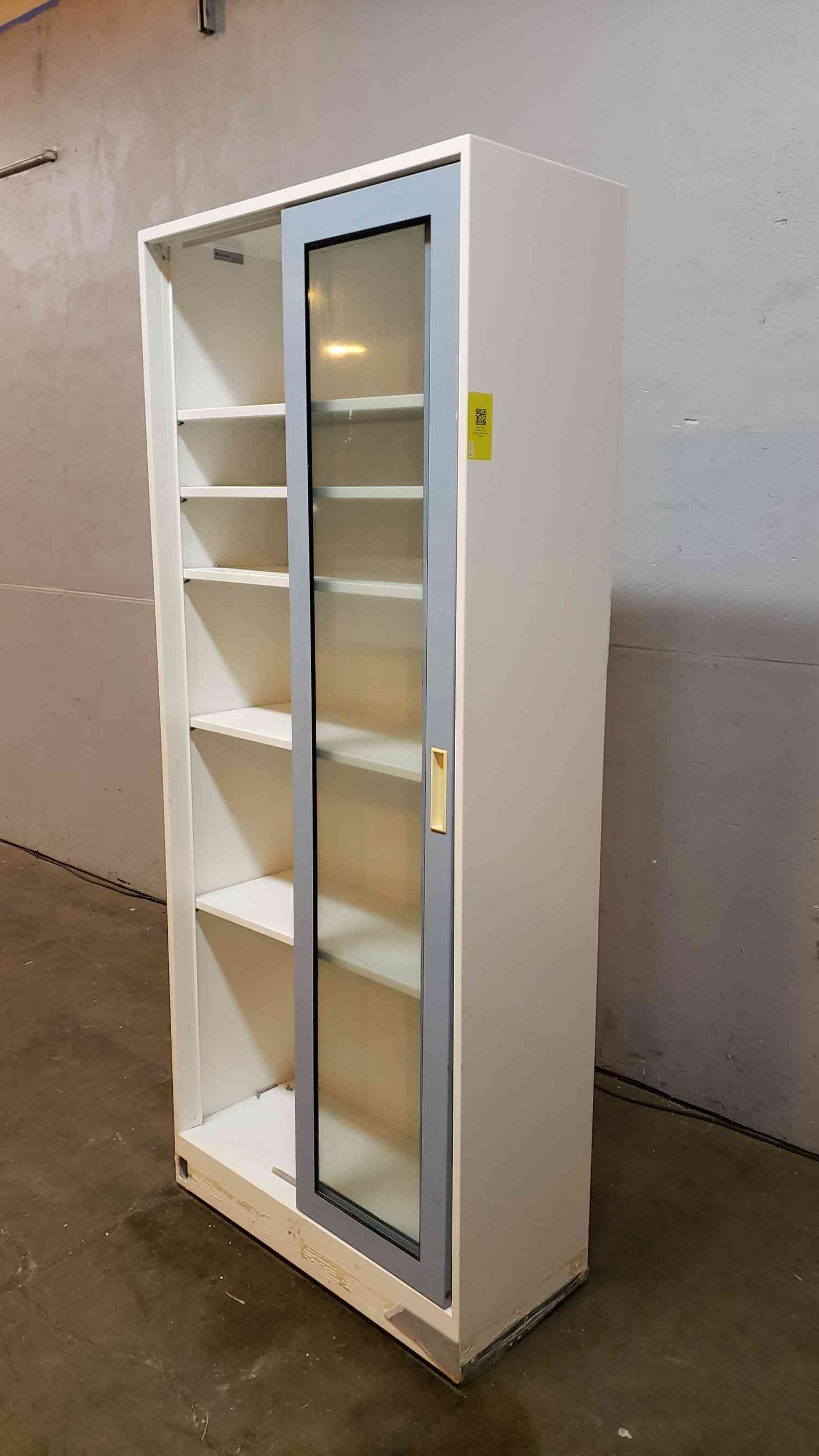 Fisher Hamilton 7' Tall Storage Cabinet Glass Sliding Doors (SKU: 5064AA)