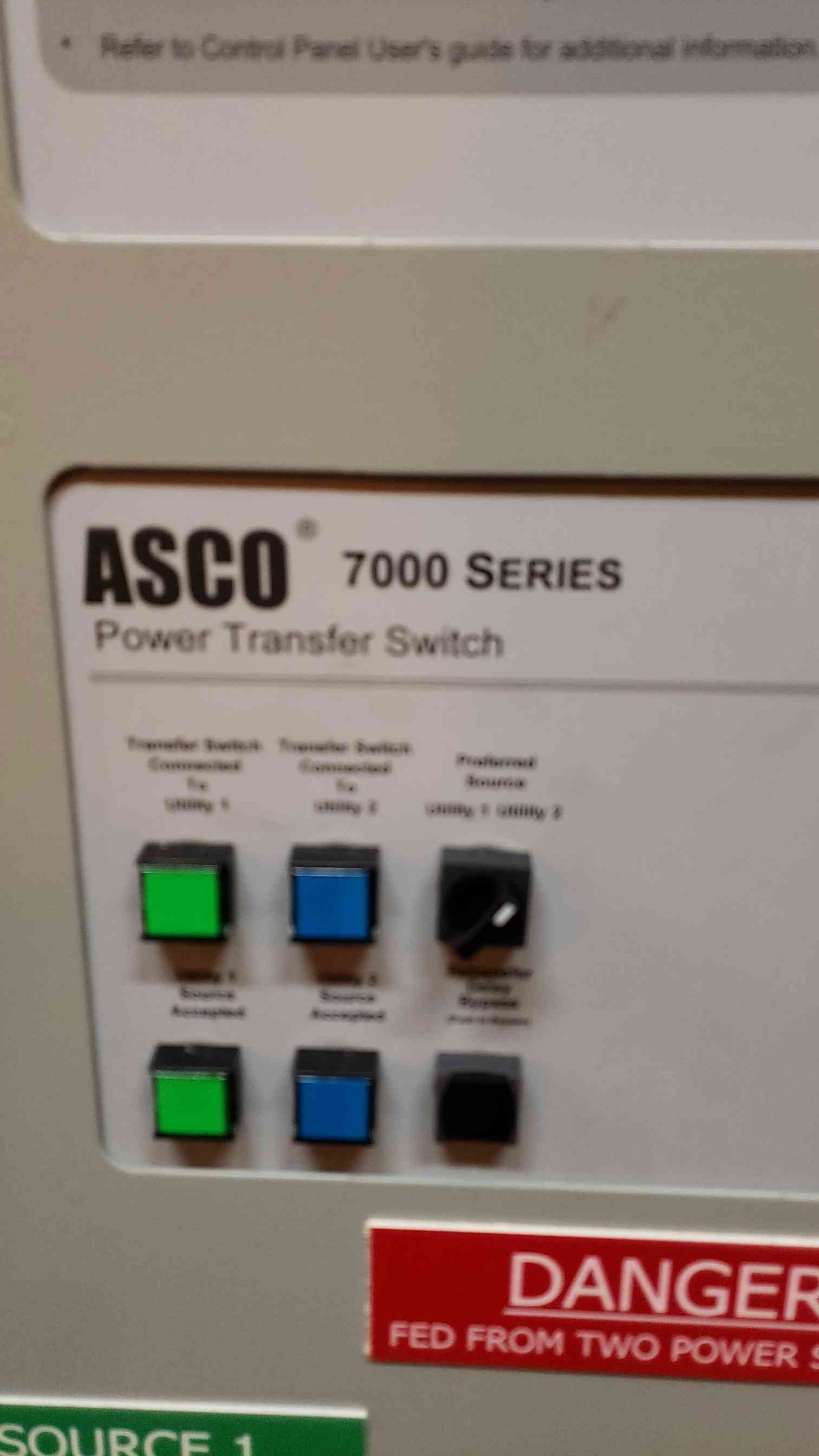 ASCO 7000 Series 150A ATS D07ATS030150N5XC (SKU: 13989AA)(13989AA)