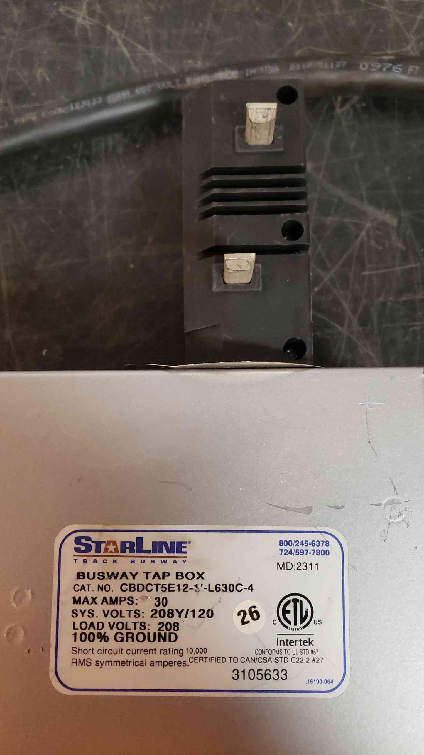Starline Busway Tap Box 208Y/120 CBDC5TE121'L630C4 (SKU:13996AA)(13996AA)