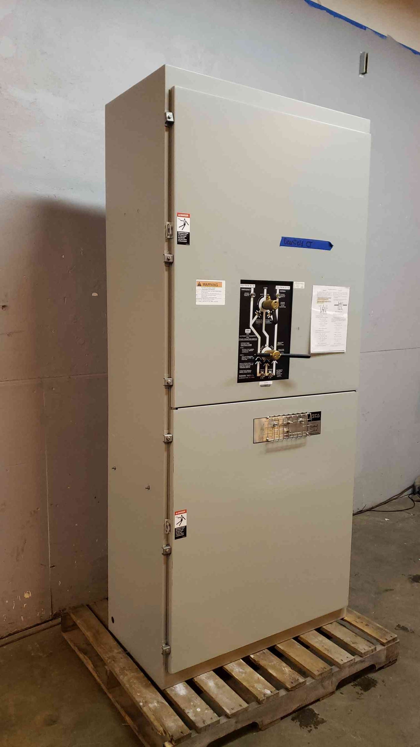 ASCO ATS Bypass Isolation Switch 800A 480V 3Ph E962380097XC (SKU:14994AA)(14994AA)