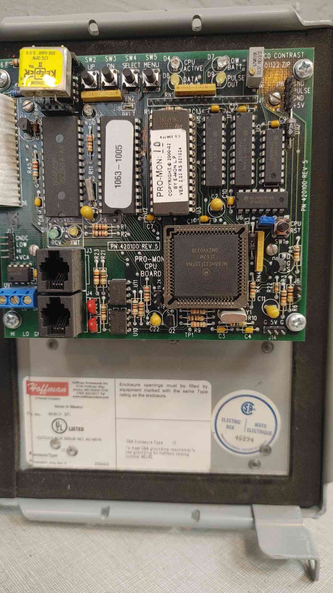 E-Mon Energy Management 800A Load Profiling KWH/KW Meter 480800C (SKU:4117AA)(4117AA)