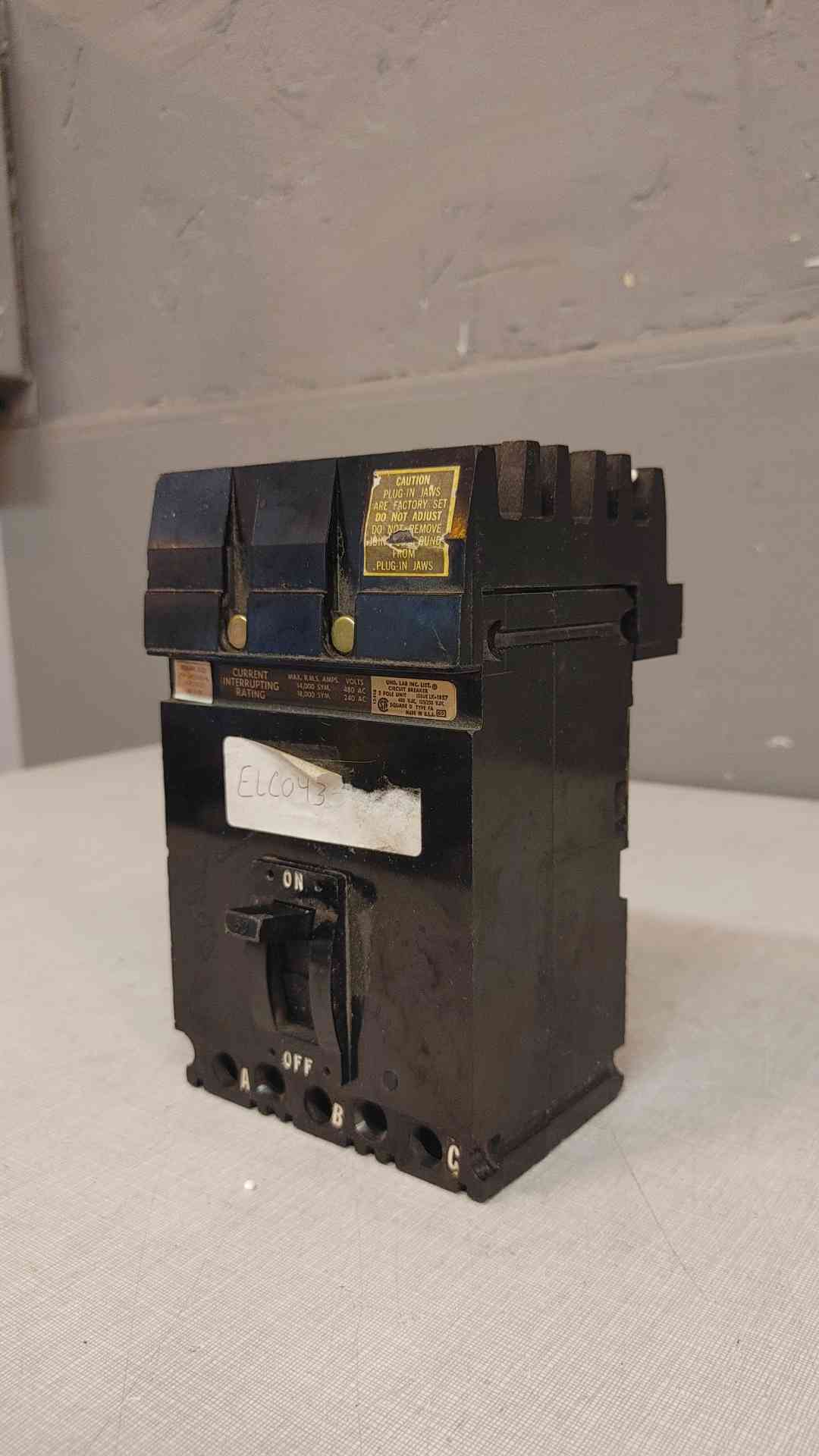60A I-Line Square D Circuit Breaker 3 Pole 480VAC LK1857 (SKU:3649AA)(3649AA)