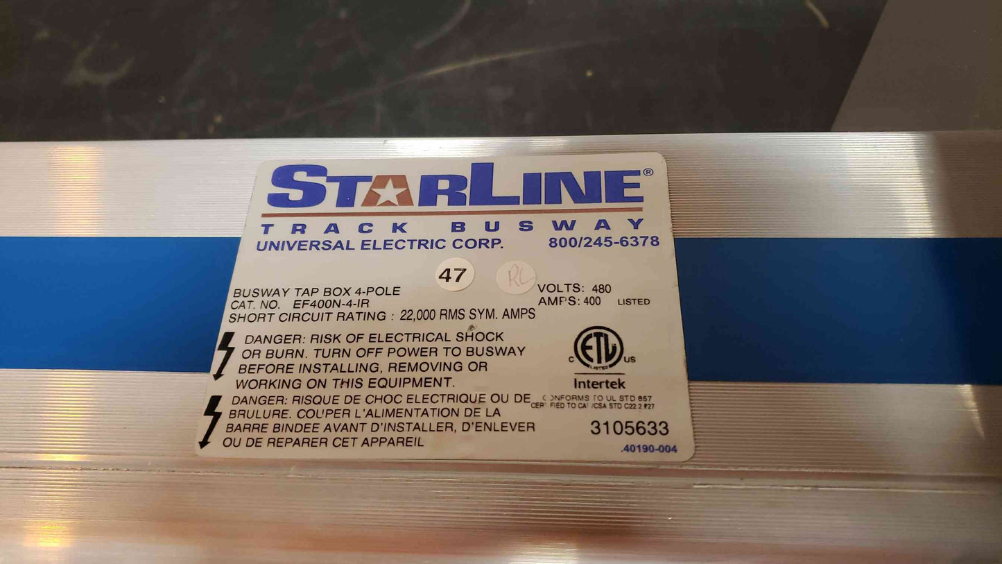 Starline Busway Termination Box 480V 400A EF400N4IR (SKU: 15003AA)(15003AA)