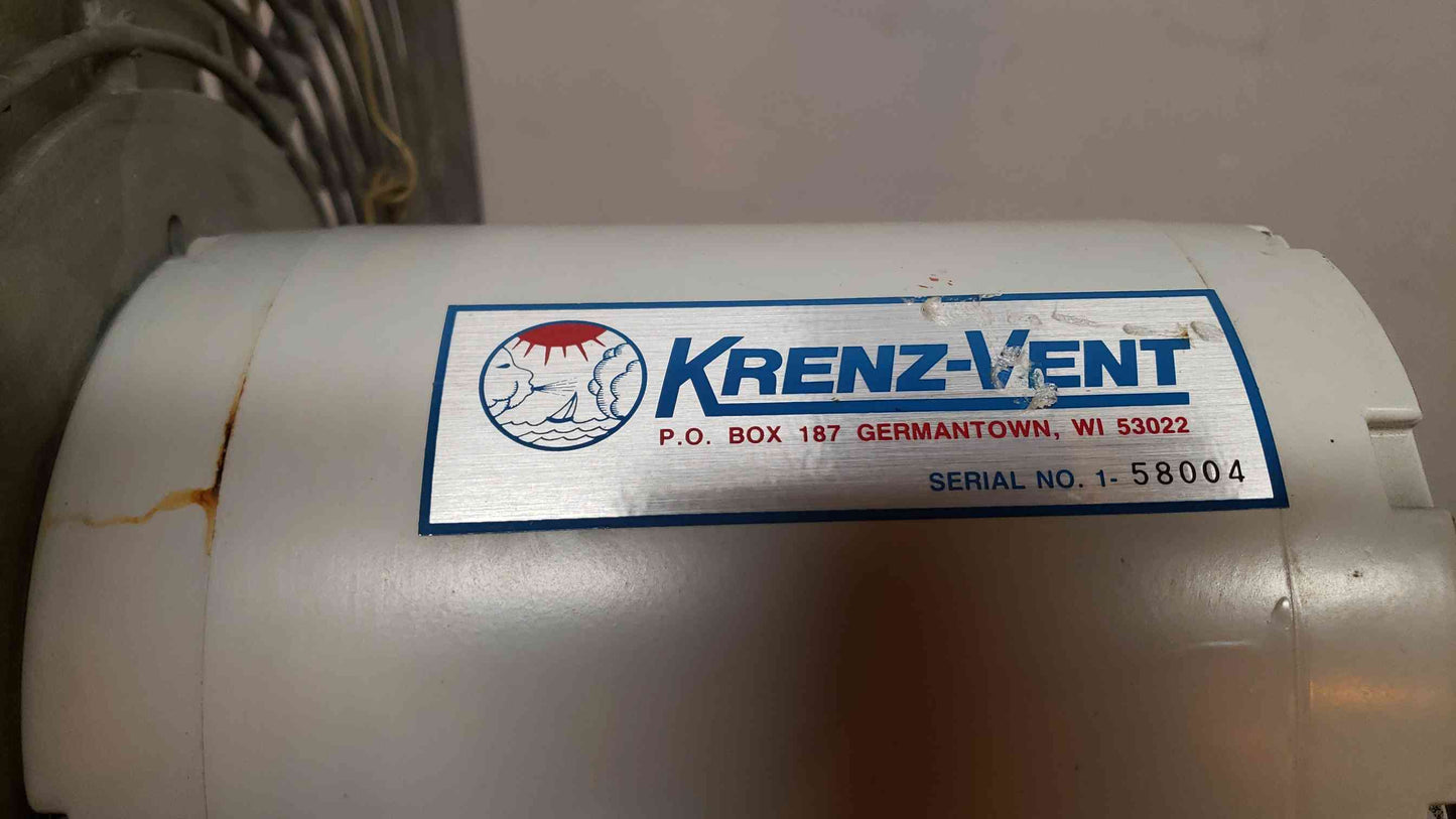 KRENZ-VENT Fan 115V 1PH A4P11NB2E (SKU: 15001AA)(15001AA)