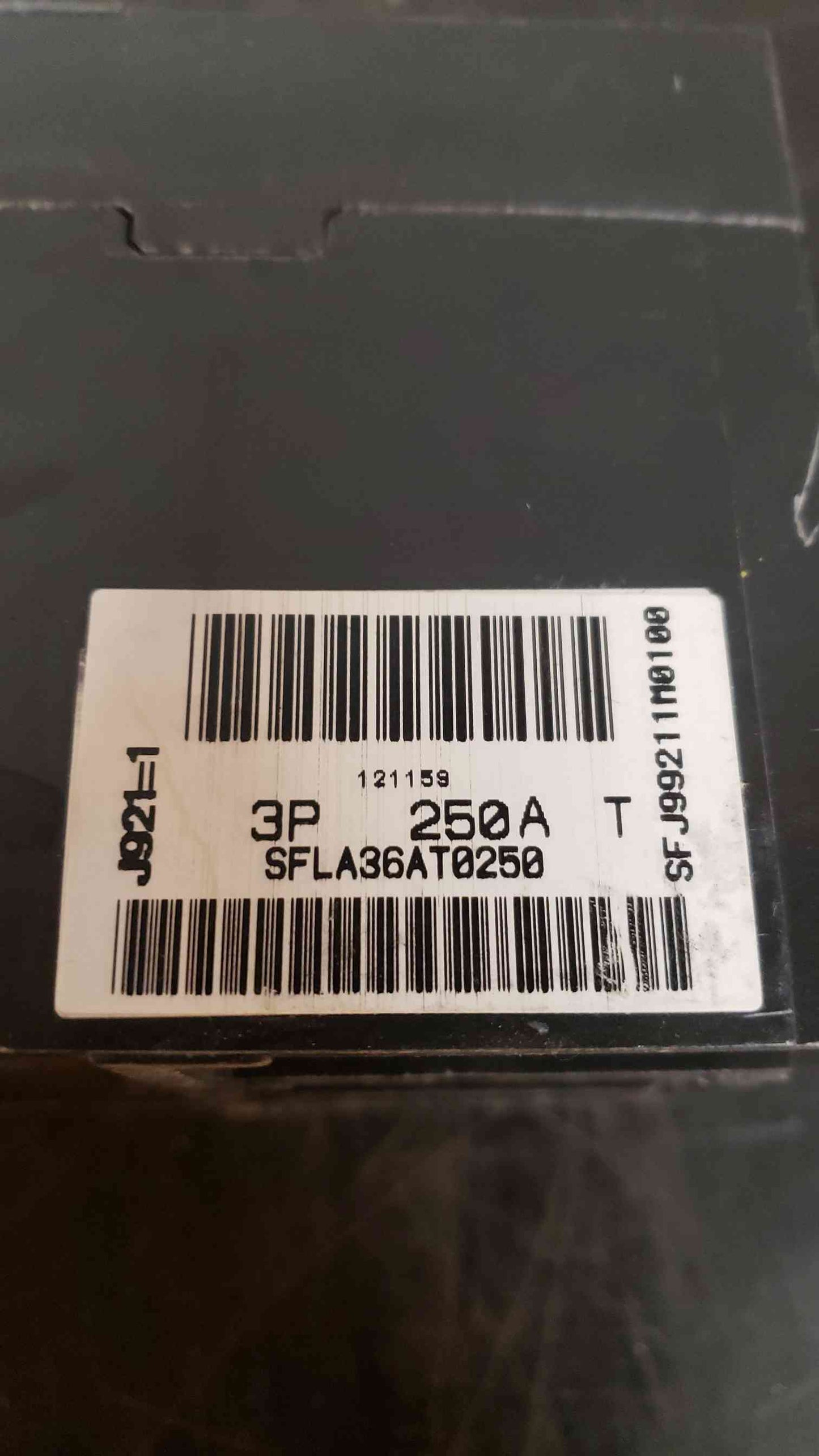 GE 250A Max 3 Pole Breaker SFLA36AT0250 (SKU: 101607)